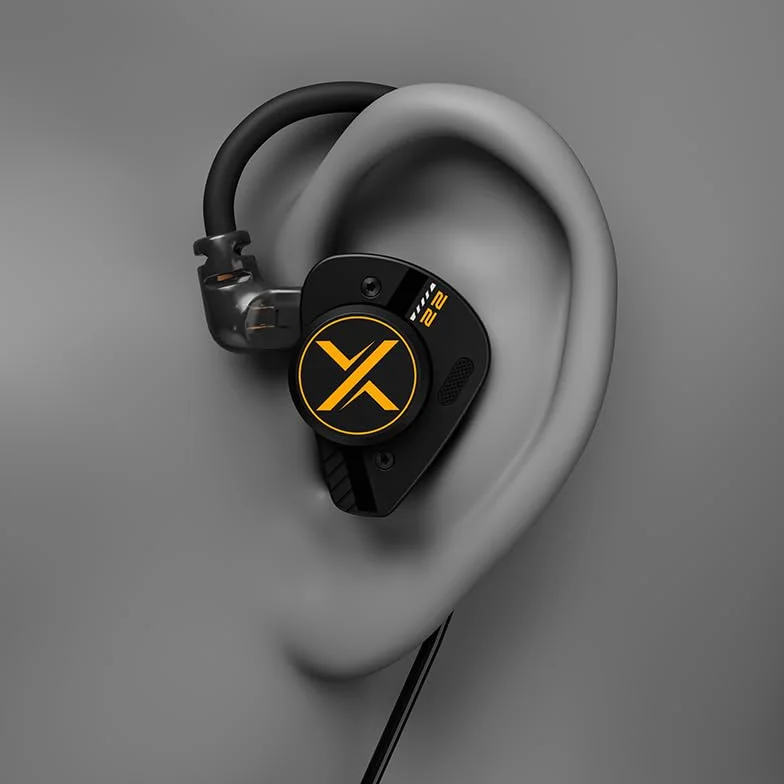 Op.22 Earphpne 2DD 2BA sterowniki douszne monitory z regulowanymi opcjami strojenia 0,78 2-pinowy kabel S 3,5 mm bez mikrofonu