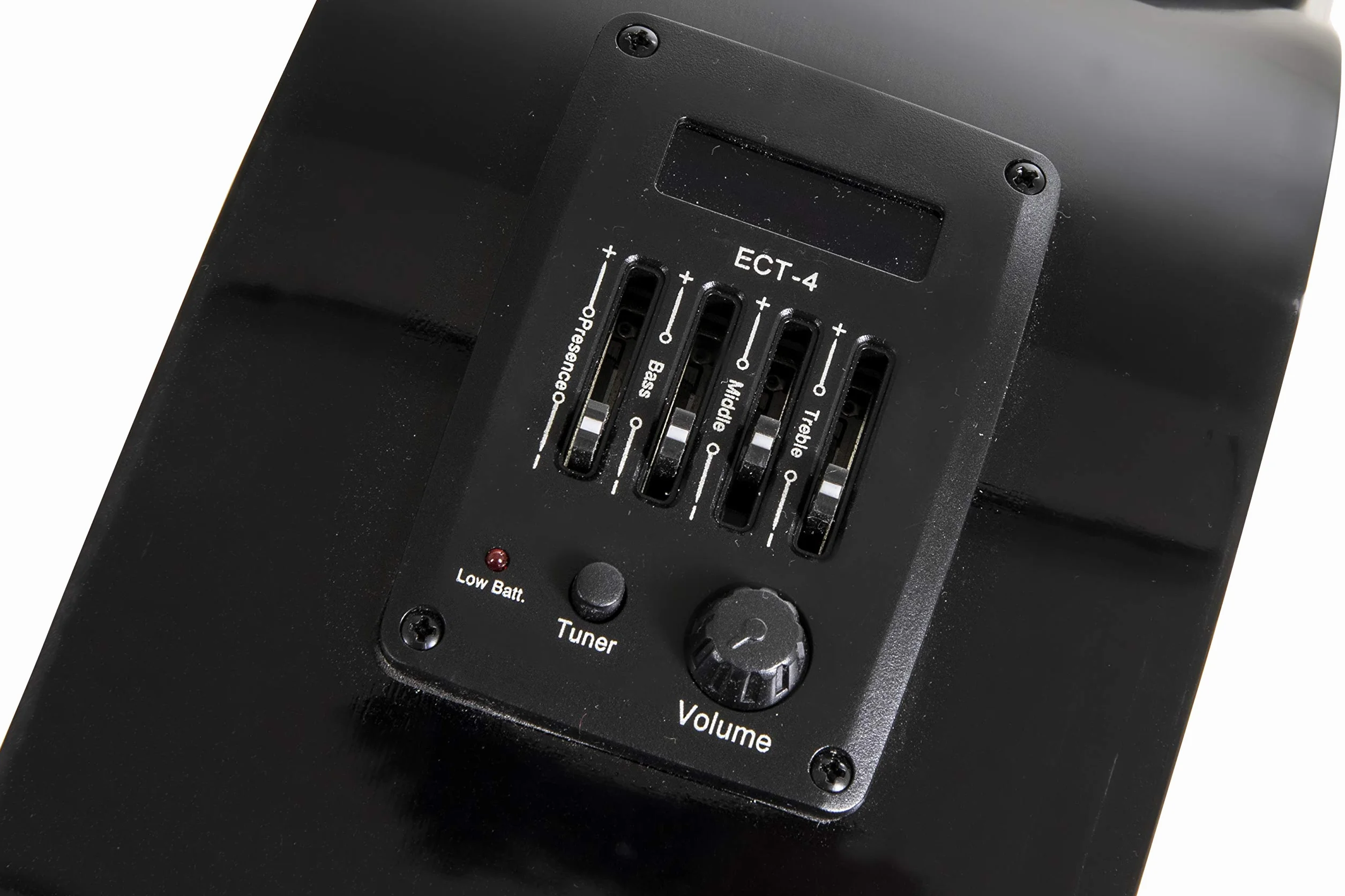 E-gitara koncertowa, gitara klasyczna elektro special dark moon - czarna, z wycięciem