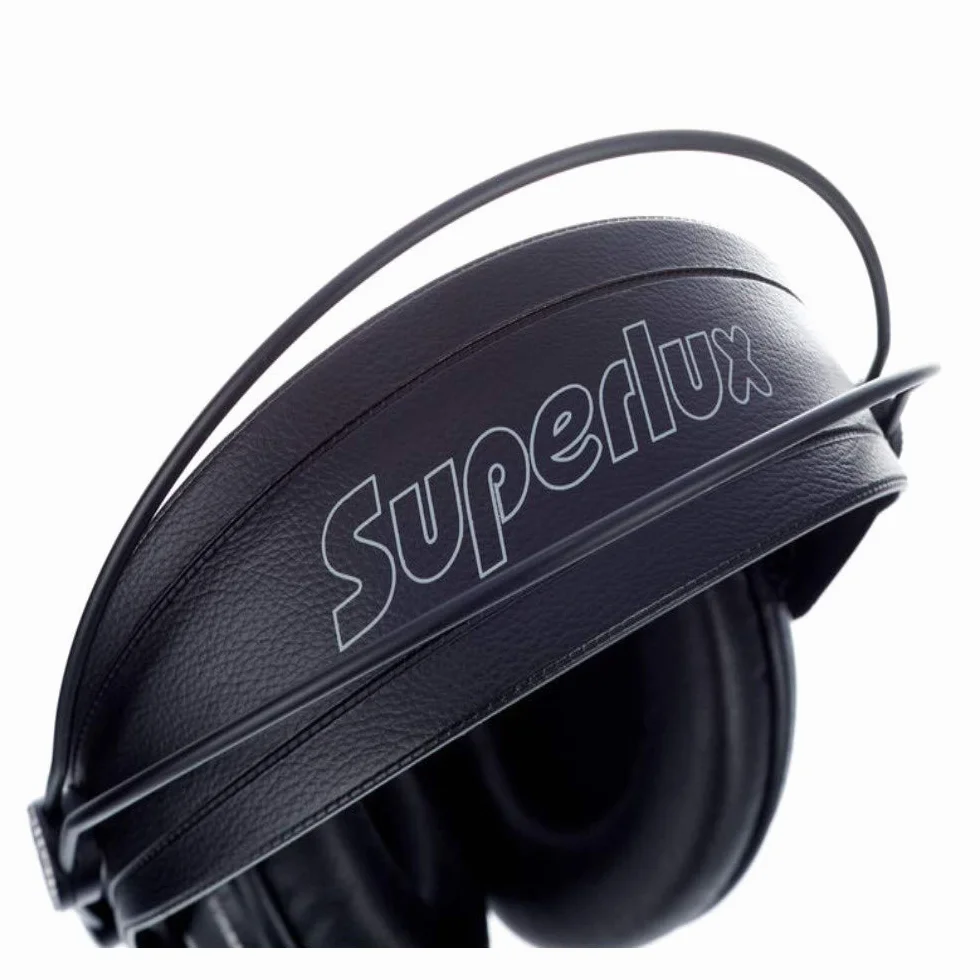 Superlux HD662B Czarny zestaw słuchawkowy Circumauralny - Słuchawki (wokół, z drutem, 10-30000 Hz, 98 DB, 2,5 m, czarny)