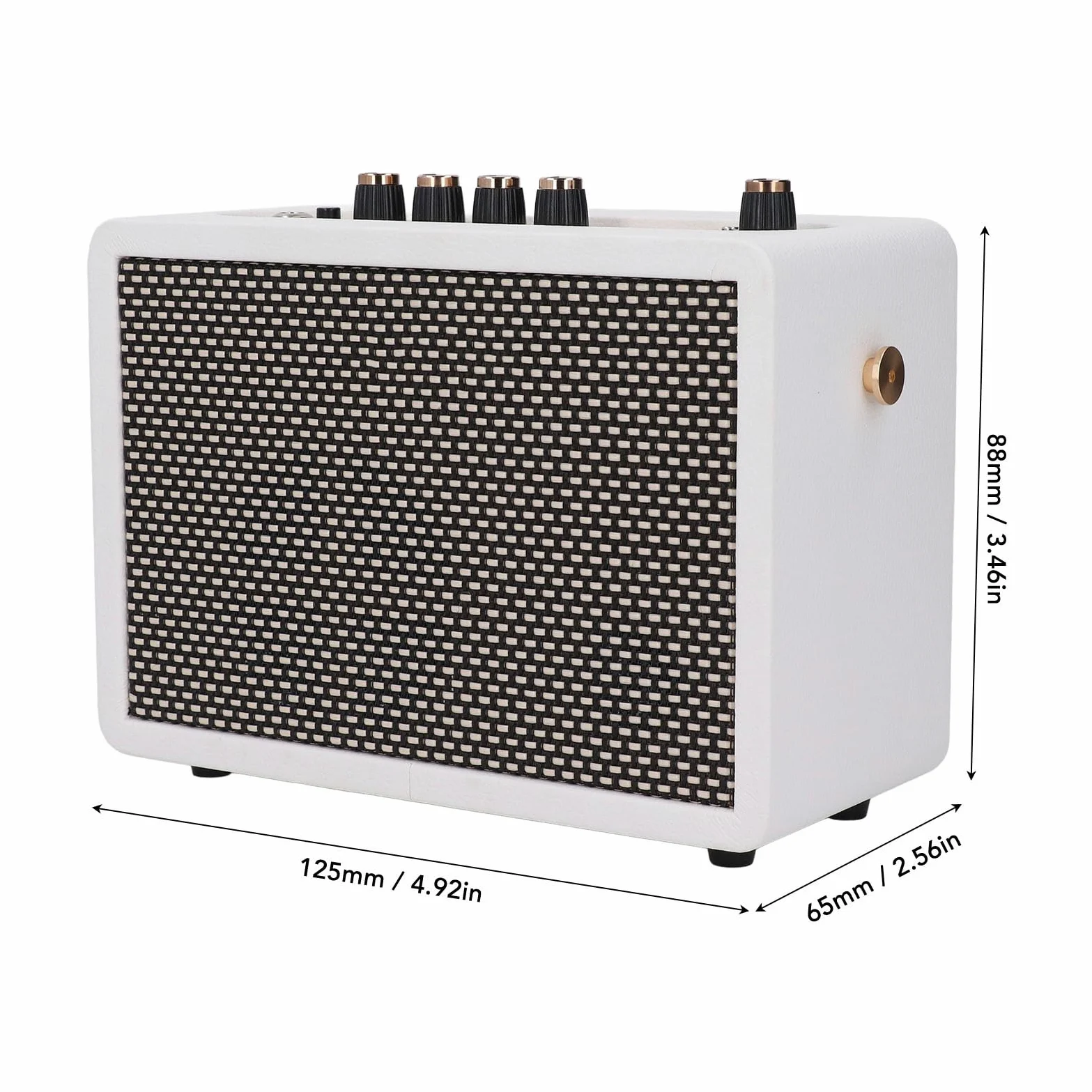 Mały Wzmacniacz Gitarowy, Głośnik do ćwiczeń na Gitarze Elektrycznej o Mocy 10 W z Podwójnym Kanałem Głośnik Gitarowy do Mini Wzmacniacza Gitarowego