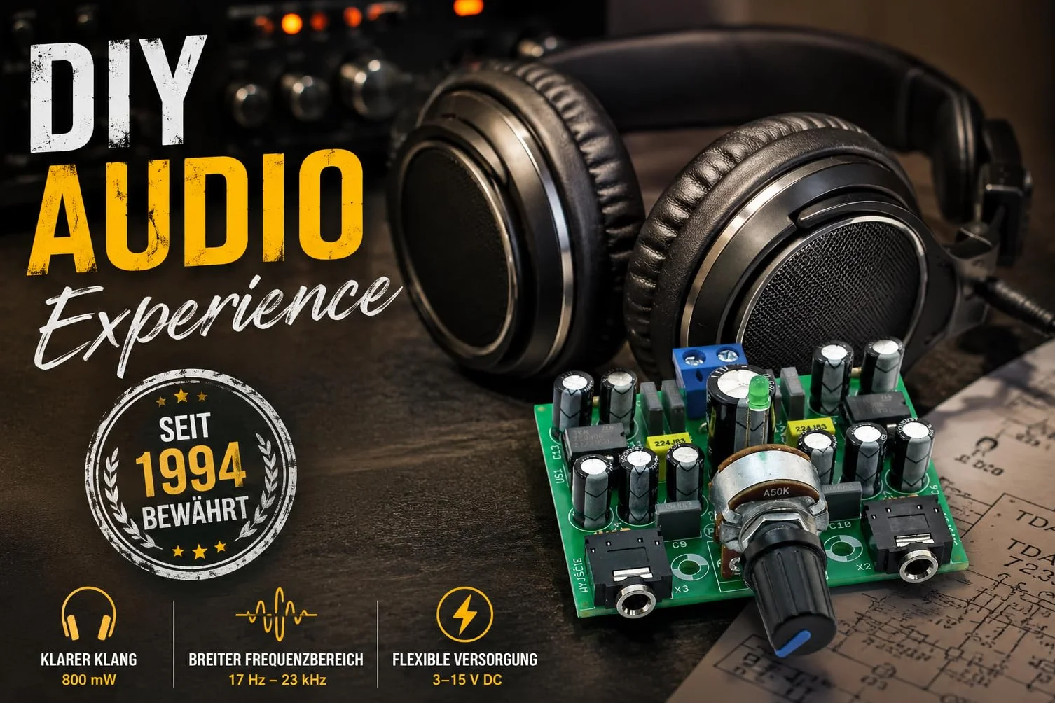Wzmacniacz słuchawkowy - AVT1024 KIT DIY