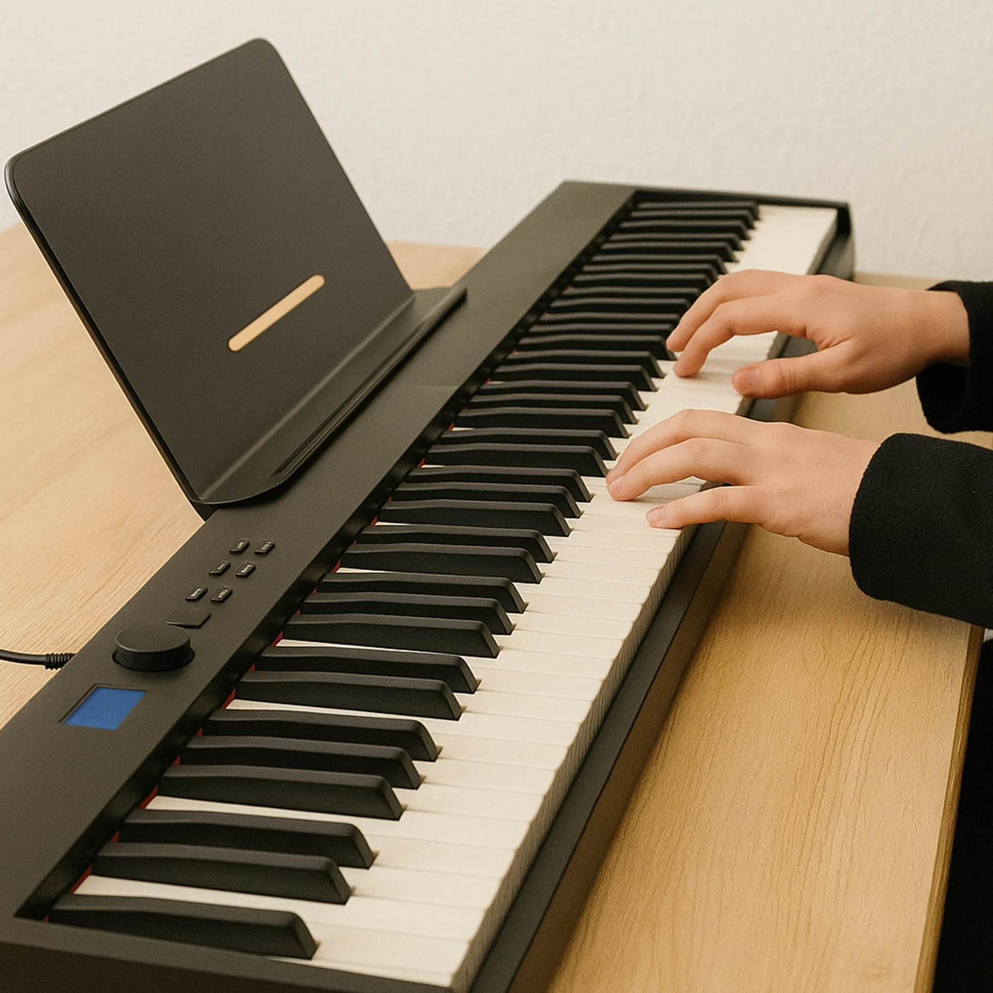 Axus Pianino Cyfrowe, Czarny/Biały, 88 klawiszy