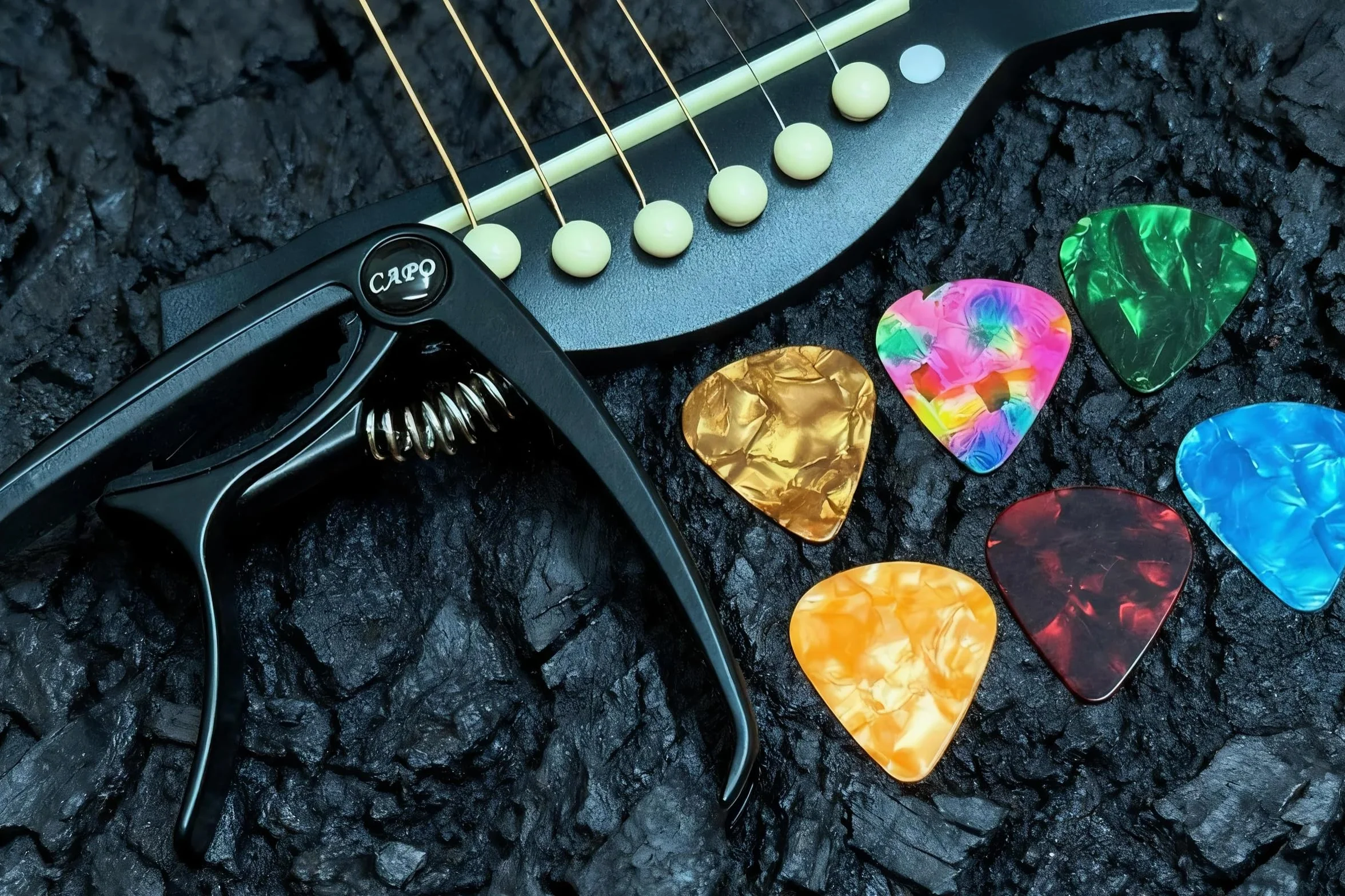 Capotastos Do Akustycznych Gitar Elektrycznych i Ukulele - Trigger Capo