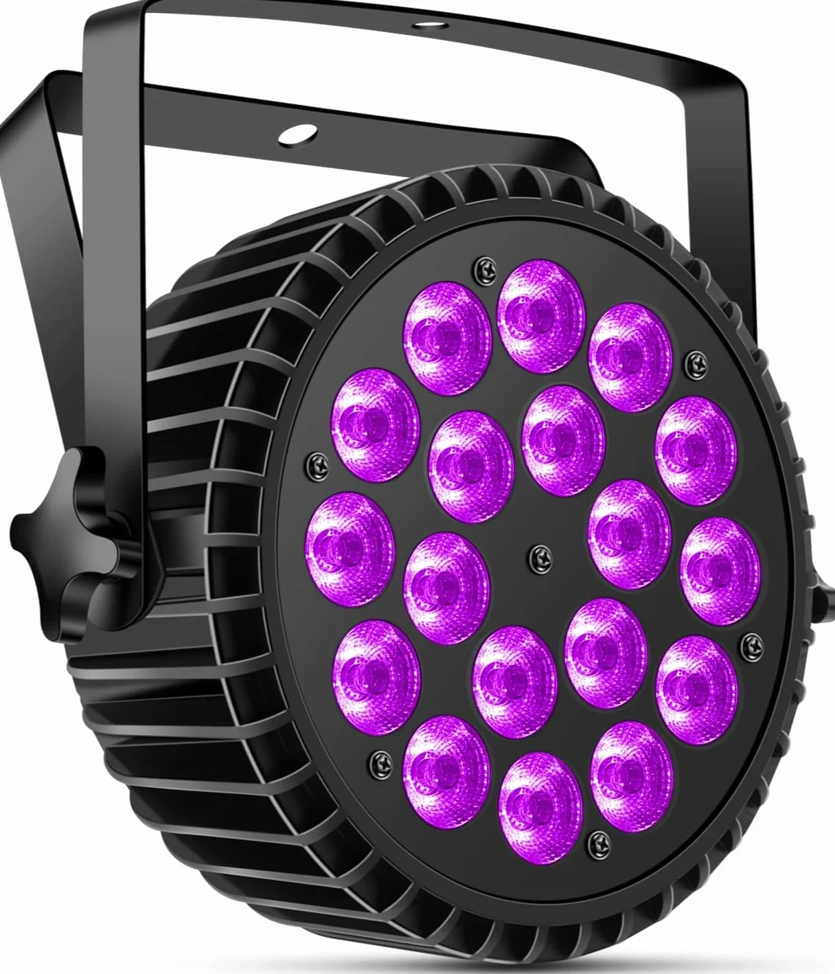 LED Par UV reflektor punktowy 200W 18 LED światło sceniczne 8CH RGB DMX dźwięk stroboskopowy