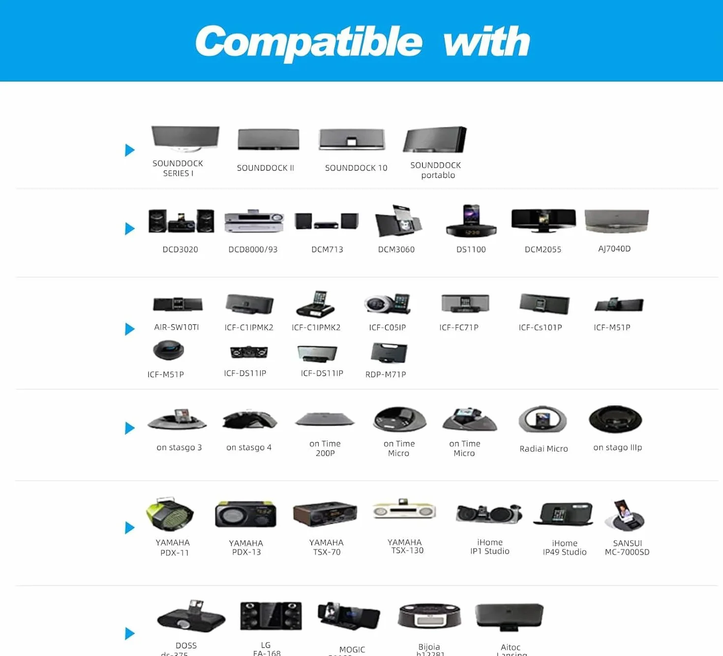 30-pinowy adapter Bluetooth 5.4 do Bose SoundDock, przenośny mini odbiornik muzyczny do iPhone'a/iPoda, 30-pinowe stacje dokujące do odtwarzaczy muzycznych, nie nadaje się do samochodów ani motocykli