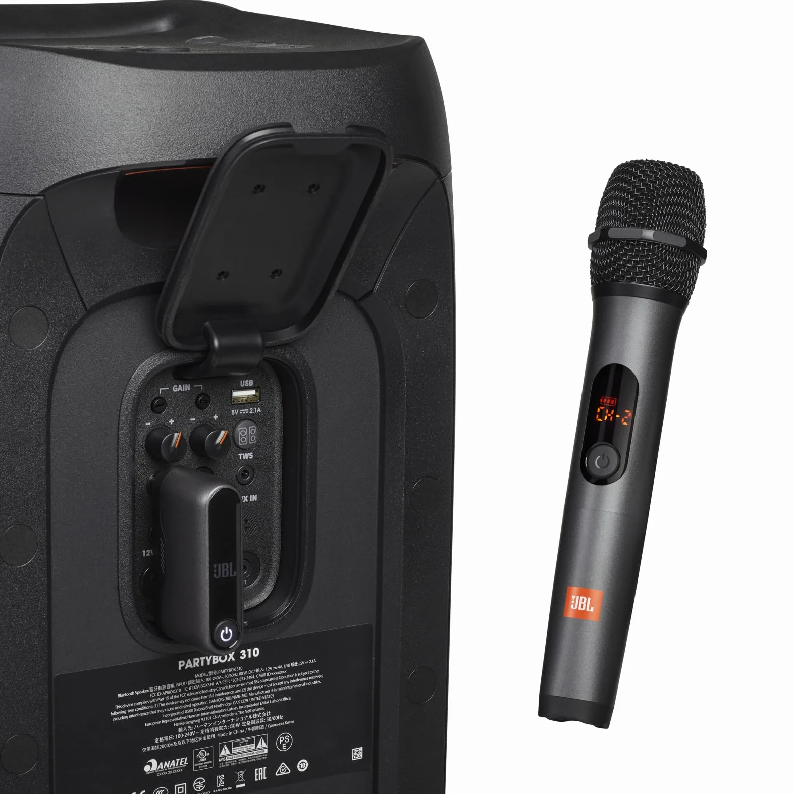 Jbl JBLWIRELESSMIC Zestaw Mikrofonów, Czarny, 2 szt.