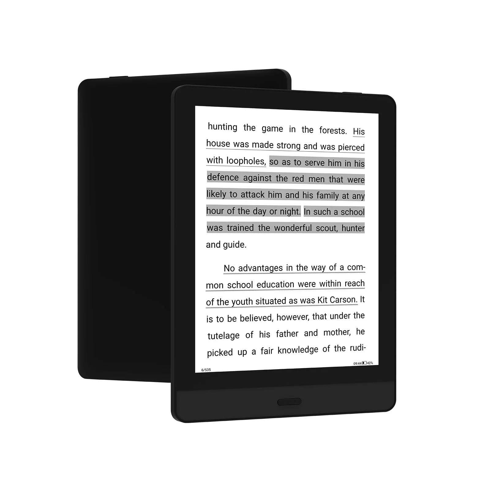 Bigme Czytnik e-booków, wyświetlacz E-Ink 15,24 cm, 10+ narzędzi do czytania, Quad-Core 1,8 GHz, Wi-Fi, Bluetooth, rozszerzenie pamięci 1 TB, czarny