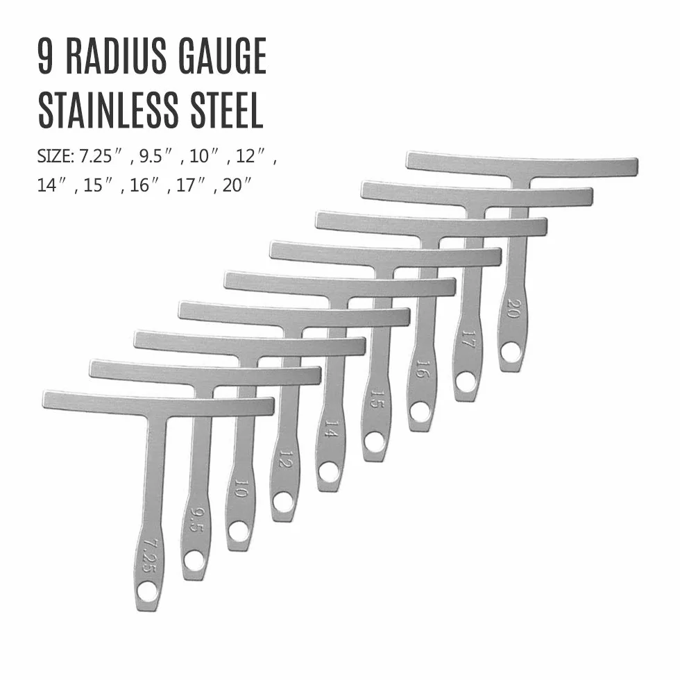 Jeffergarden Zestaw Narzędzi Gitarowych 9 promień Manowy 32 Blades Feeler Gauge Guitar Tool do Naprawy Konserwacji