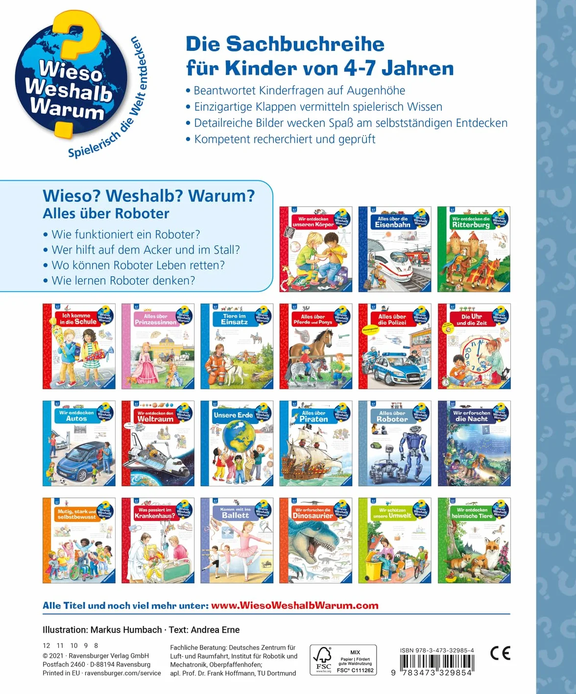 Wieso? Weshalb? Warum?, Band 47: Alles über Roboter