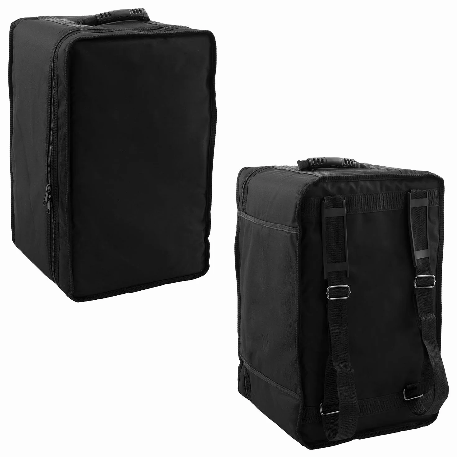 CAJ2-NT Cajon pełnowymiarowy z regulowaną snare, czarny z torbą Gig Bag i poduszką