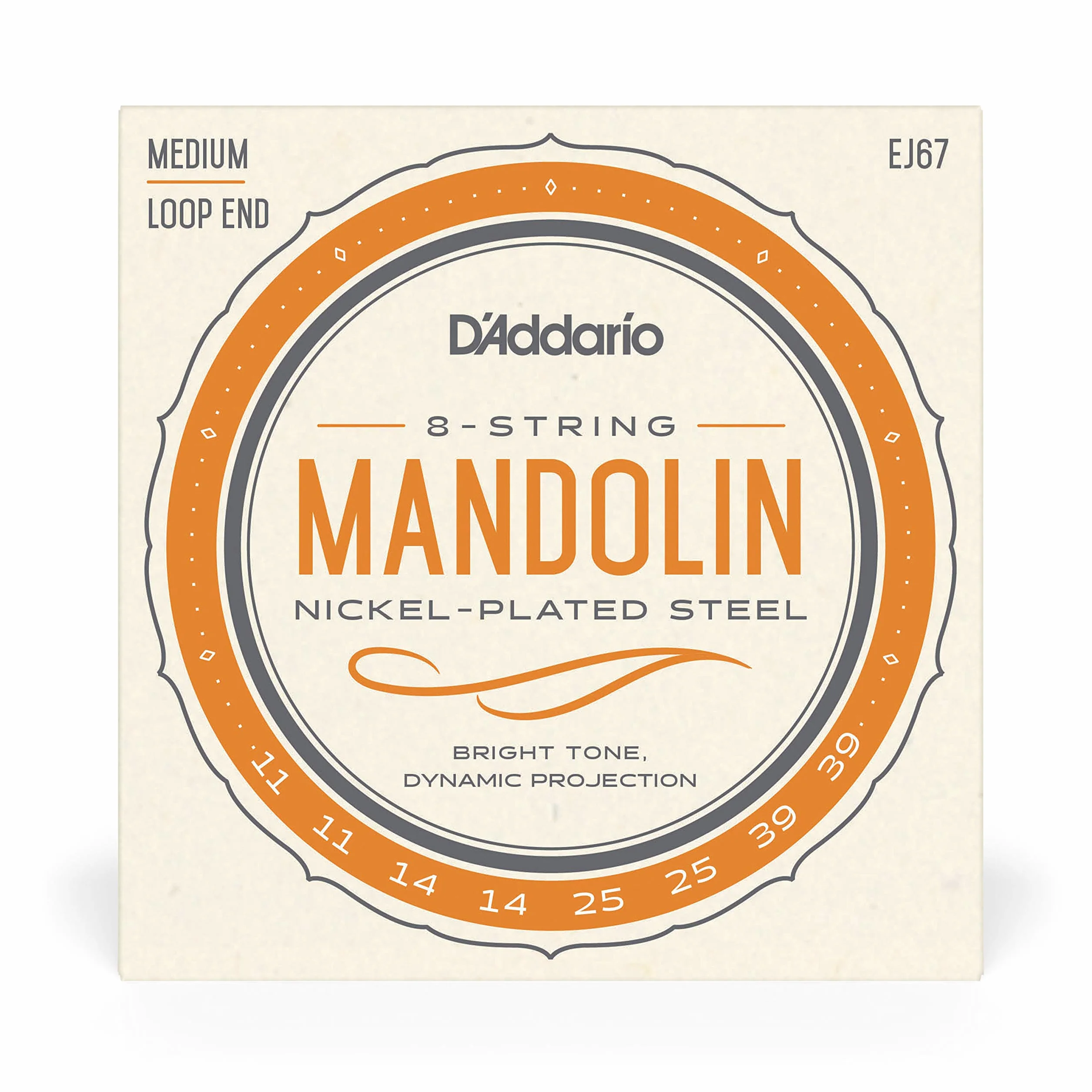 D'Addario Struny mandoliny niklowej EJ67