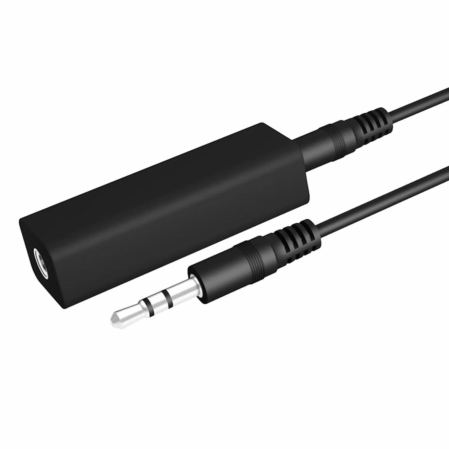 Izolator szumów Ground Loopss, czarny filtr szumów audio, do wszystkich kompaktowych tłumików do samochodów Stereo, domowego audio i systemów głośników, eliminuje układ elektryczny, 2,36 x