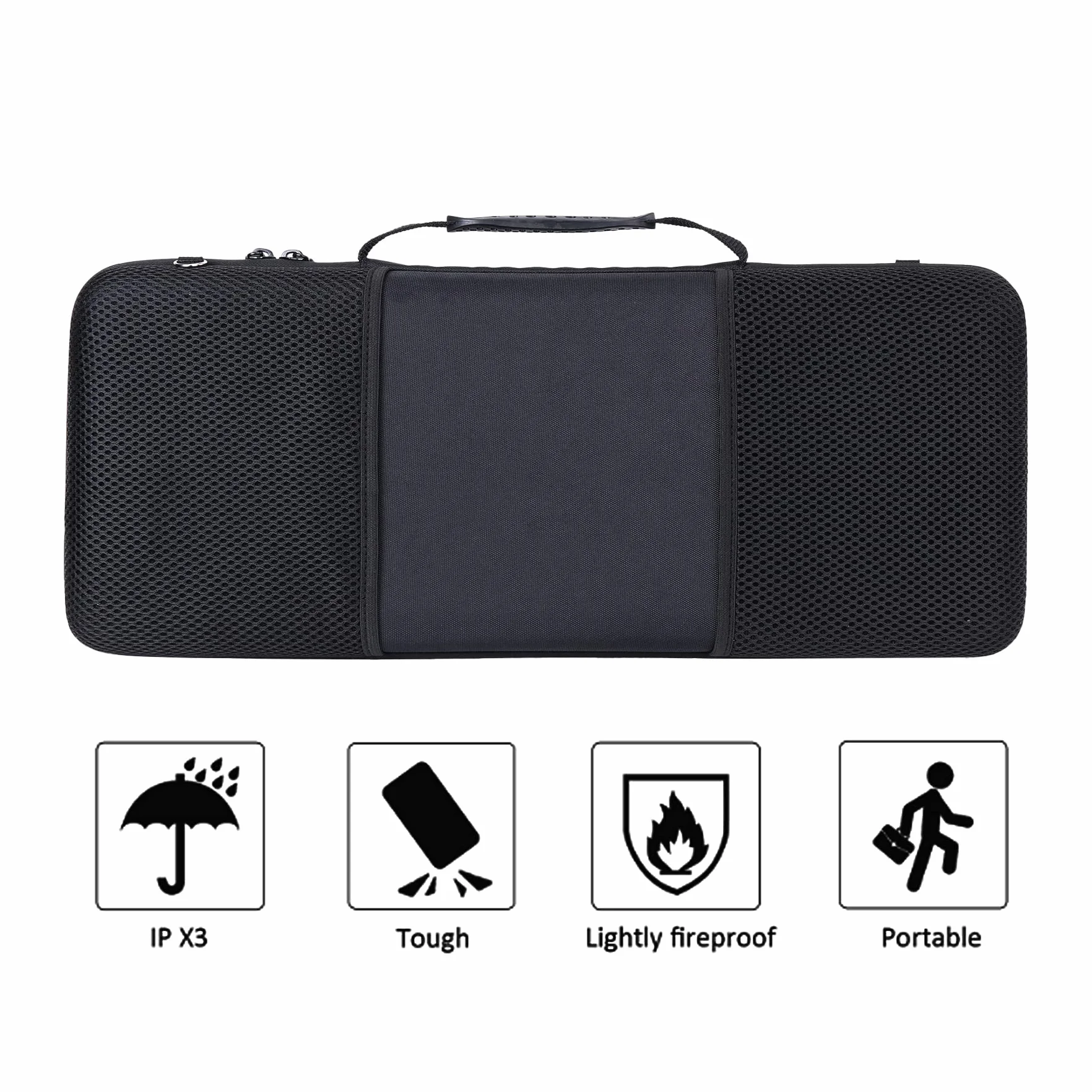 co2CREA Twarde etui podróżne, ochronne etui do AKAI Professional MPK Mini Plus, 37 przycisków, USB MIDI Keyboard Controller (tylko etui, nie zawiera wyposażenia)