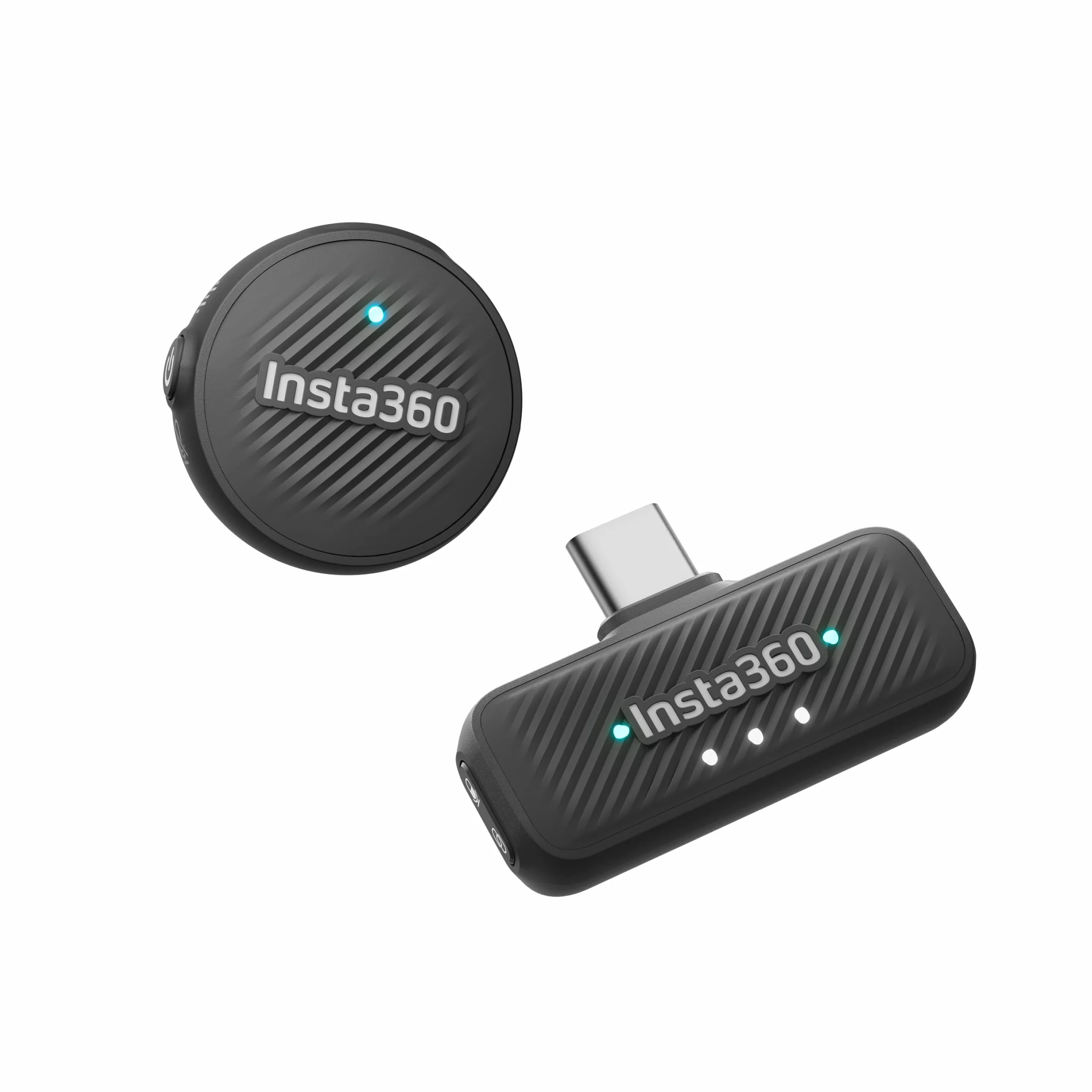 Insta360 Mic Air (1 TX + 1 RX), redukcja szumów, zasięg 300m, bezprzewodowy mikrofon do USB-C iPhone/Android/PC/Mac, vlogowanie, streaming