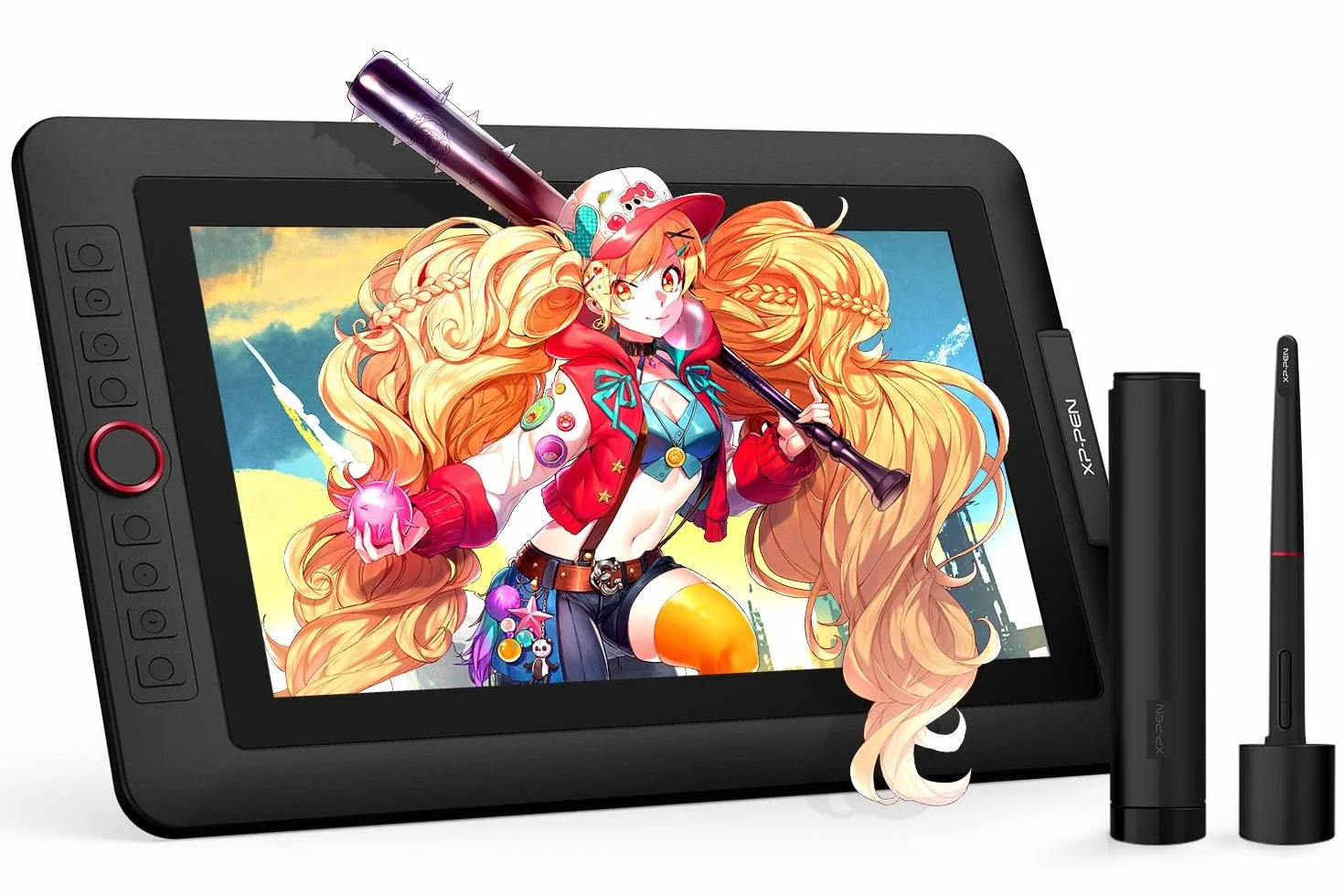 XP-PEN Artist 13.3 Pro Tablet z piórem graficznym 8192 poziomów - Tablet rysunkowy z ekranem 13,3 cala + 8 klawiszy skrótów - kompatybilny z Windows Mac
