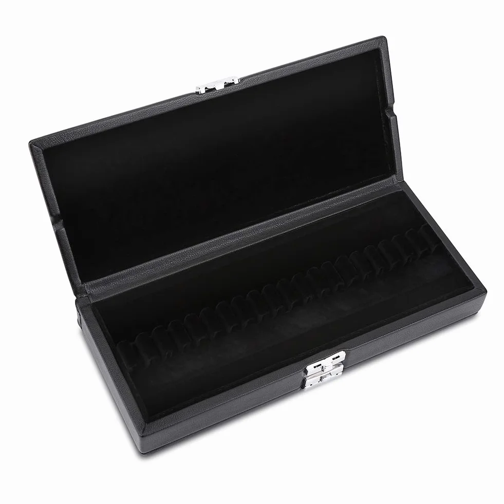 Oboe Reed Case, Oboe Reed Case, Oboe Reed Fall, drewno + skóra PU, 2-warstwowe pokrycie, uchwyt do przechowywania klonu, pudełko do przechowywania 40 szt. Oboe Reeds