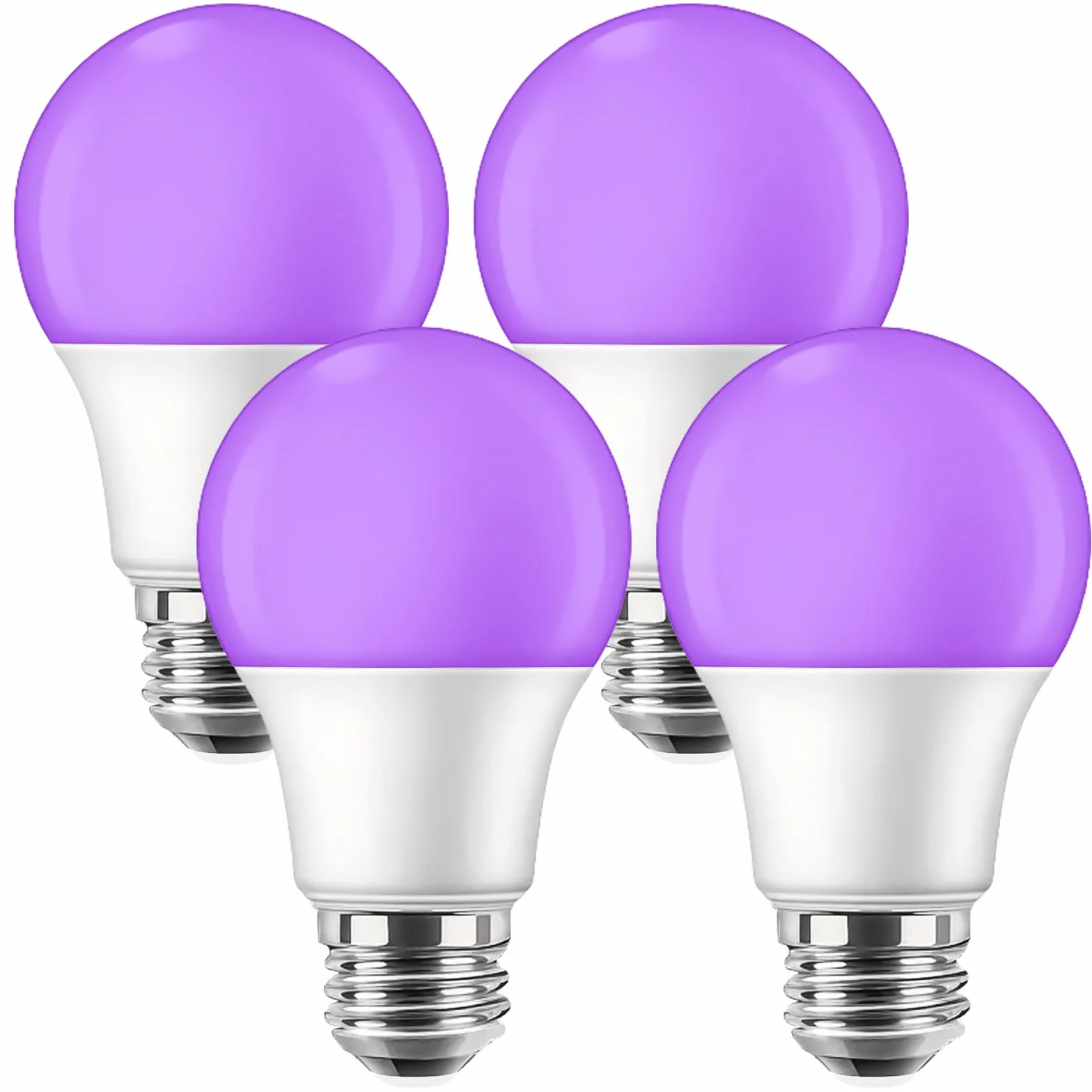4 sztuki żarówek UV, czarne światło, 9 W, E27 LED, żarówka UV, 385-400 nm, czarne światło, żarówka UV, E27, oświetlenie na imprezę, do piwnicy, dyskoteki, klubu, baru