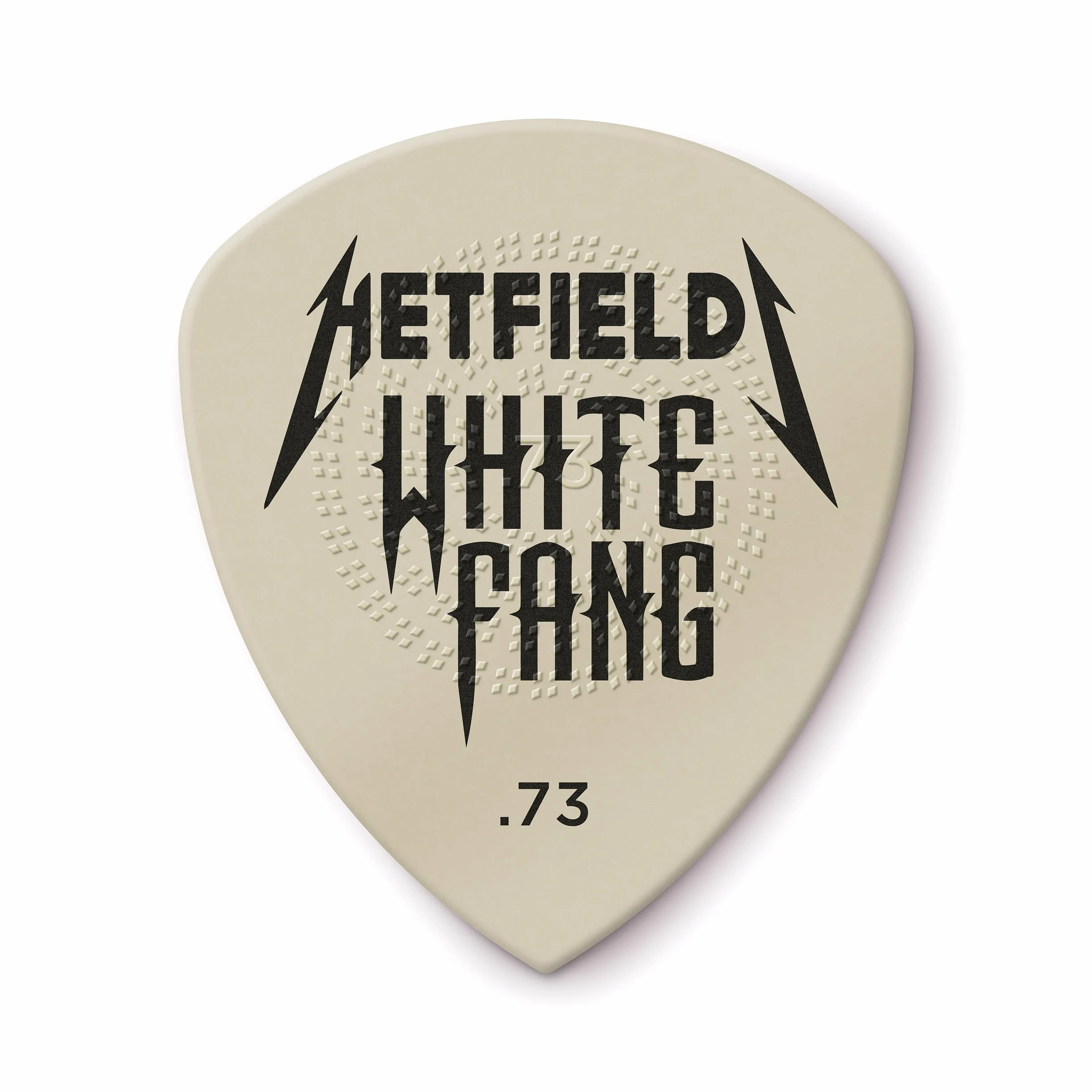 JIM DUNLOP Plektrum Ultex Hetfield's White Fang 0,73 mm 24 sztuki, biały