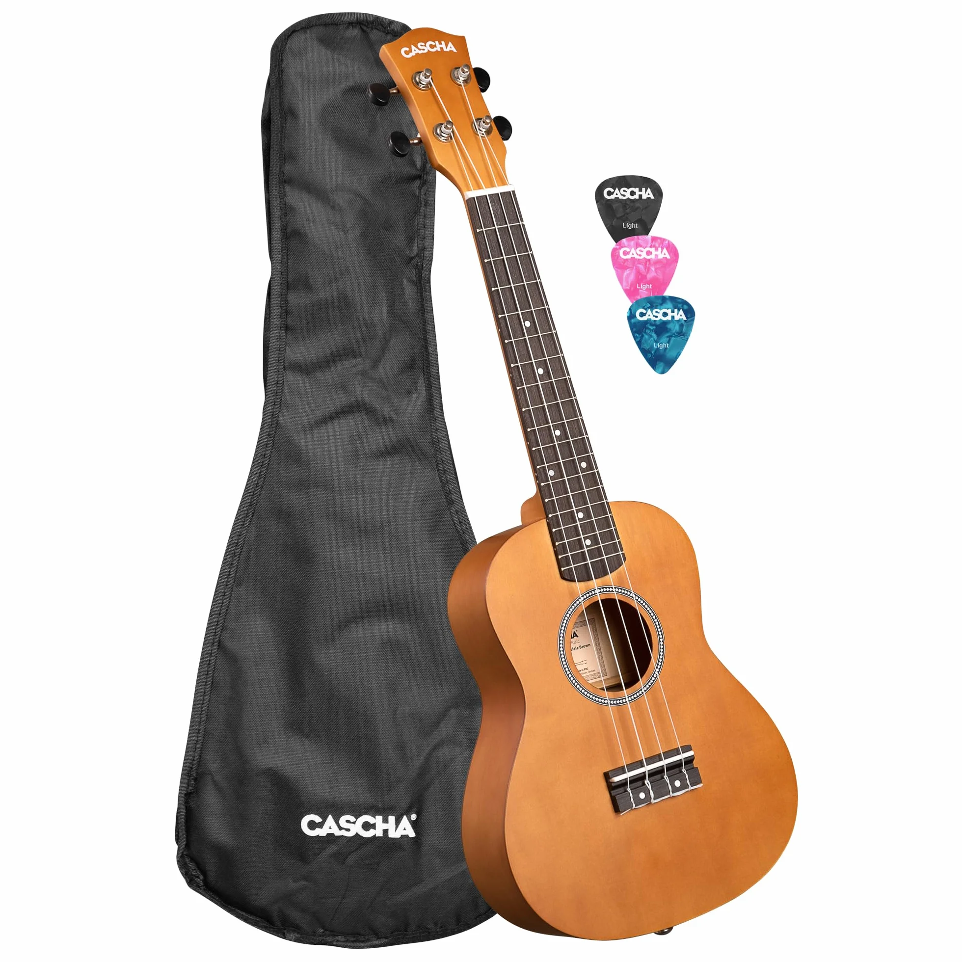 Concert Ukulele Linden Brown (w zestawie torba, 3 i)