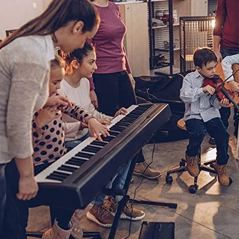 Uchwyt na klawiaturę z regulowaną wysokością, statyw fortepianowy, stojak na pianino do syntezatora klawiatury z regulacją X-Style nadaje się do większości klawiatur do codziennego treningu lub