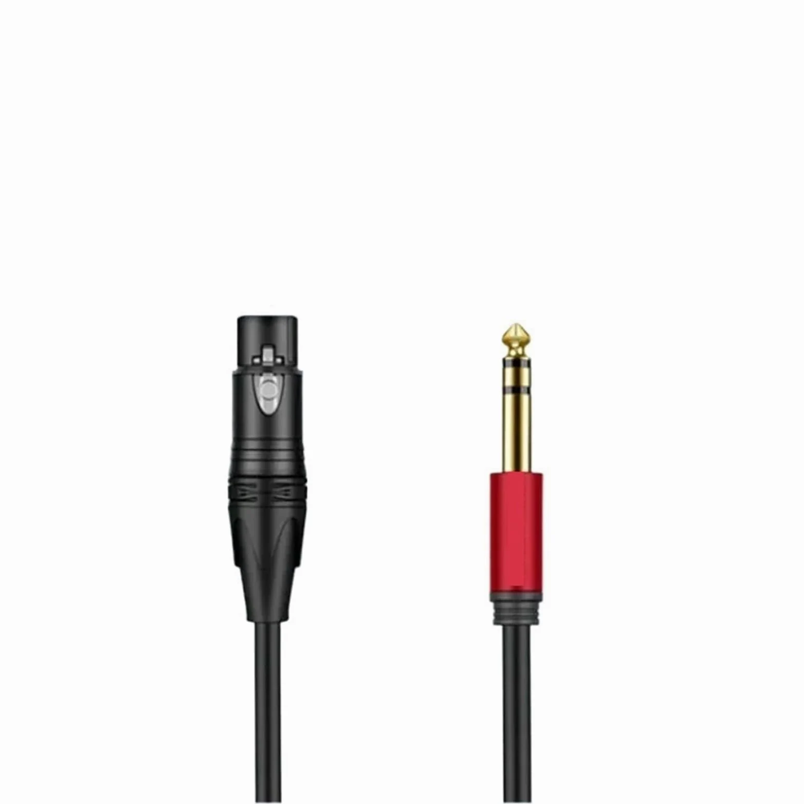 6,35 mm do XLR mikrofon głośnik audio kabel HiFi 3-pinowe gniazdo na 6,5 mm wtyczka do miksera, gitary, system stereo, wzmacniacz mocy (Black-TS, 12 m)