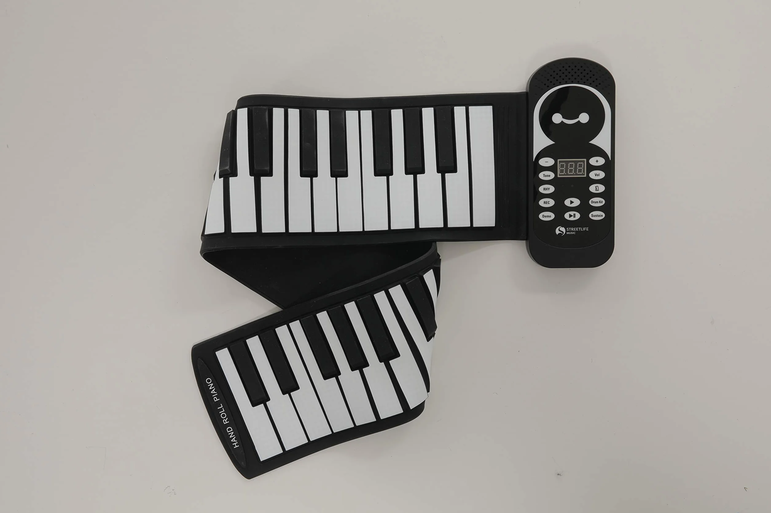 Streetlife Elektroniczny Roll Piano 49 przycisków, czarny