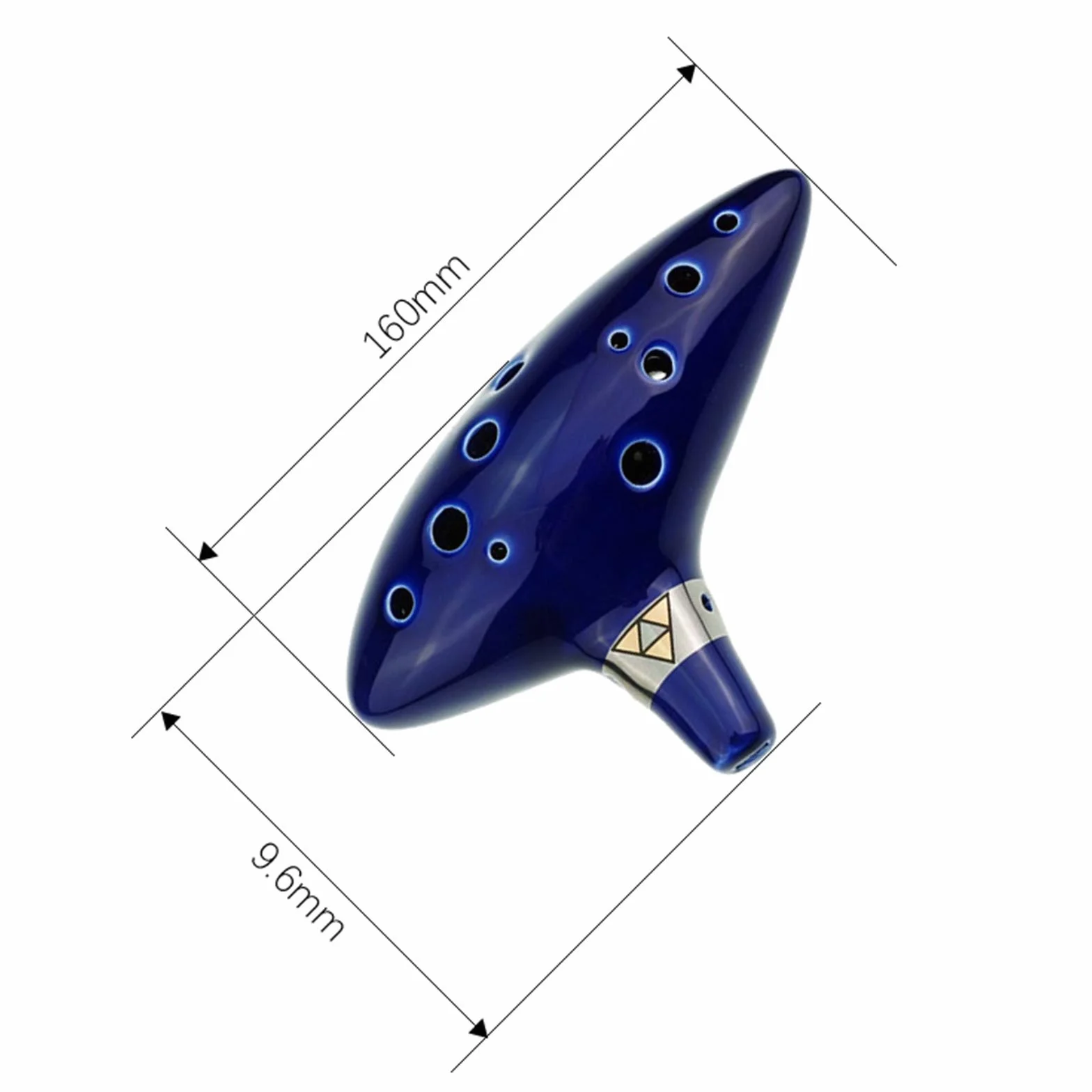 12 otworów okaryna niebieska ceramika Alto C Legend of Zelda Ocarina Zelda flet z piosenkami ocarina idealny prezent bożonarodzeniowy