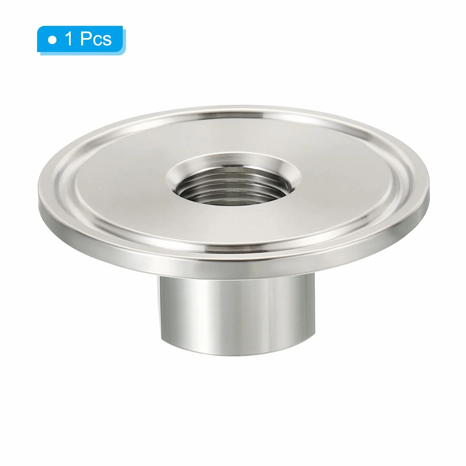 PATIKIL Adapter 1,5 cala TC Tri Clamp, złączki Tri-Clover do NPT 3/8" adapter z gwintem żeńskim 304 stal nierdzewna 304 do zastosowań mlecznych