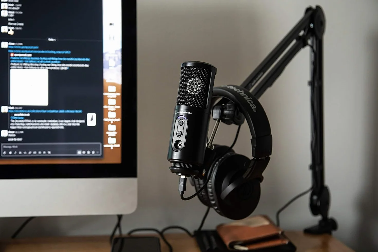 Audio-Technica Ath-M20X Atr2500X Słuchawki Mikrofon, Czarny