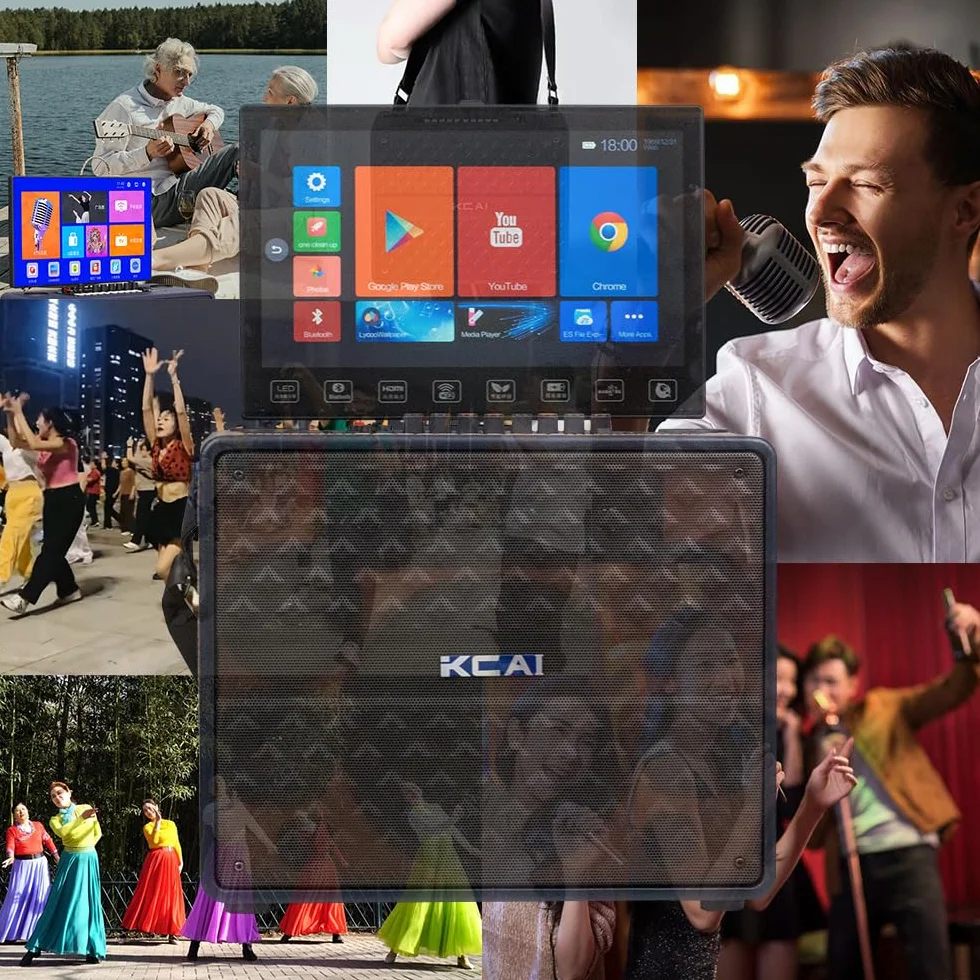 Outdoor Square Dance, Family Karaoke, Sound Set, Family Gathering, Outdoor Party, KTV with Touch Screen, Singing and Singing Machine