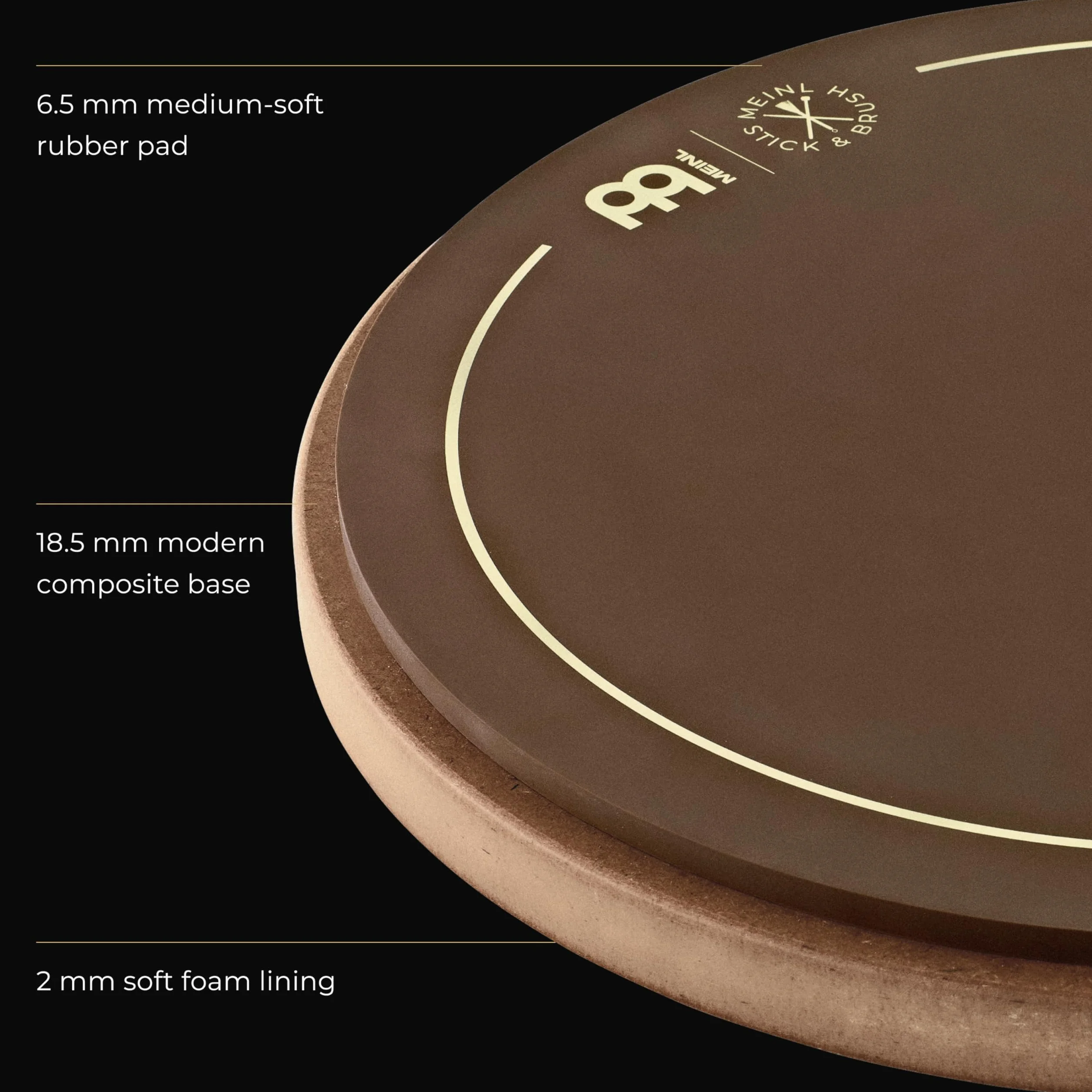 Meinl Stick & Brush Practice Pad - 12" - Akcesoria perkusyjne (SB509)