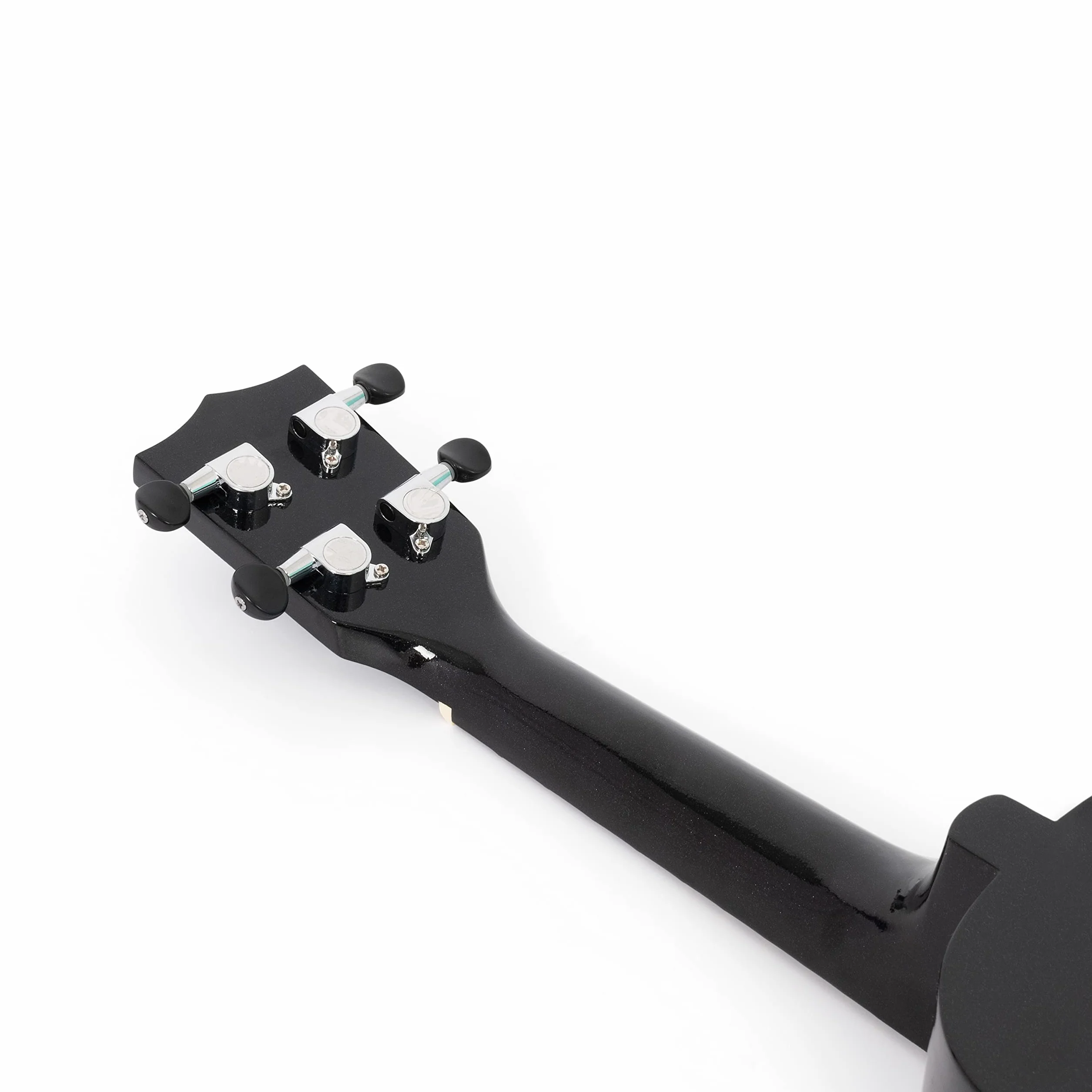 Ukulele sopranowe w kolorze czarnym z czarną torbą