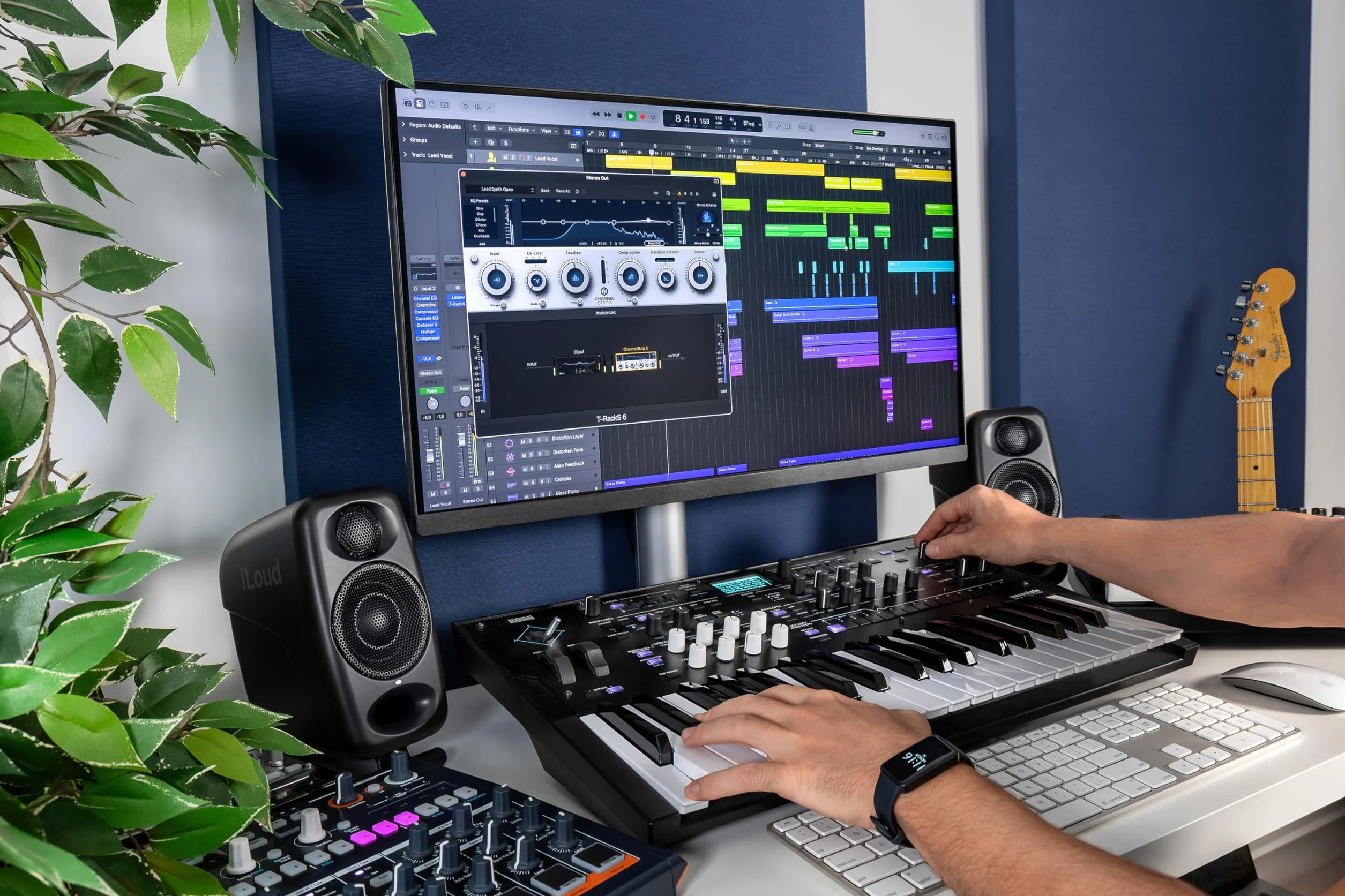IK Multimedia iLoud Micro Monitor Pro Pair 2-Way Bi-Amped Compact Reference Studio Monitors Black