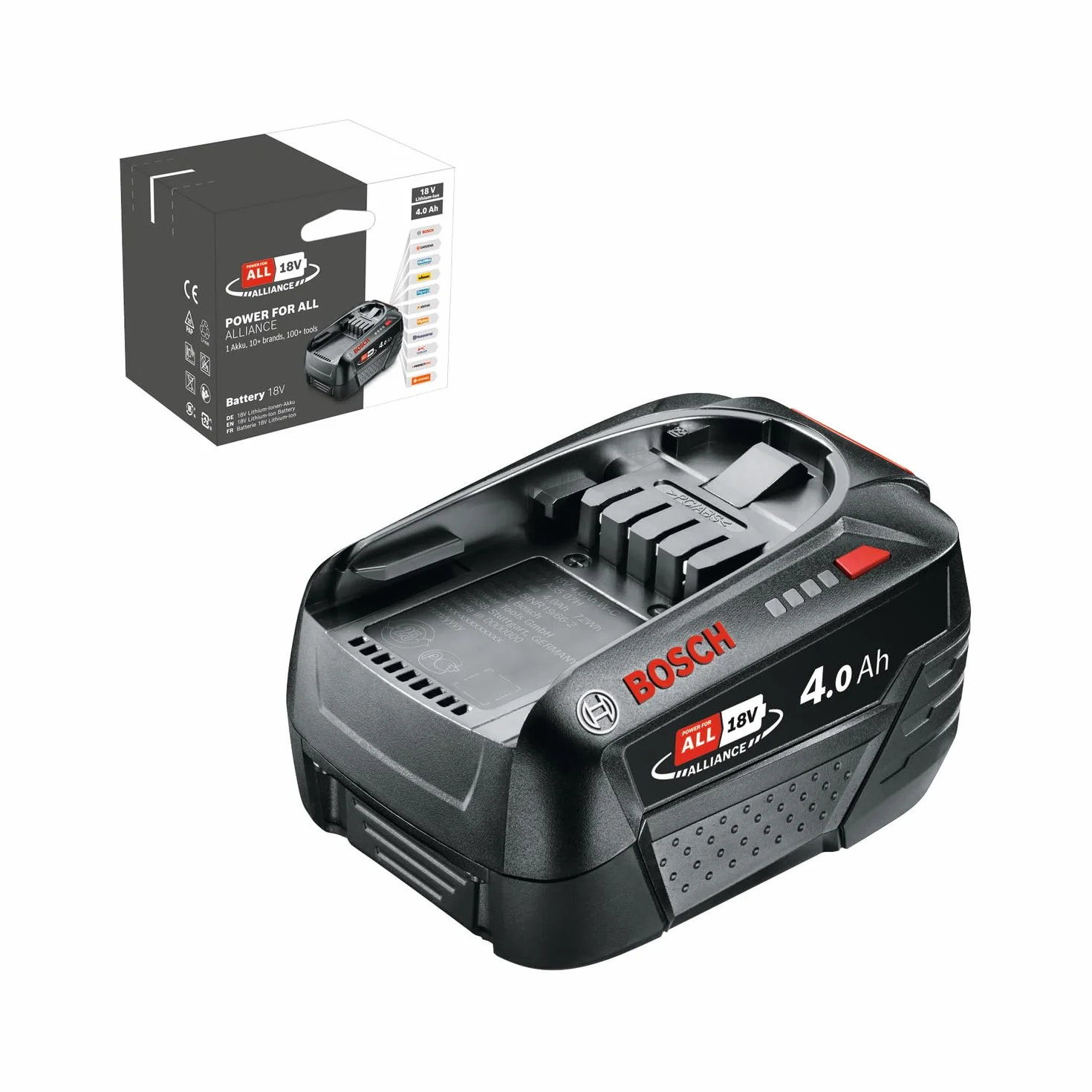 Bosch akumulator PBA 18 V 4,0 Ah W-C (system 18 V, akumulator 4,0 Ah, w kartonie)