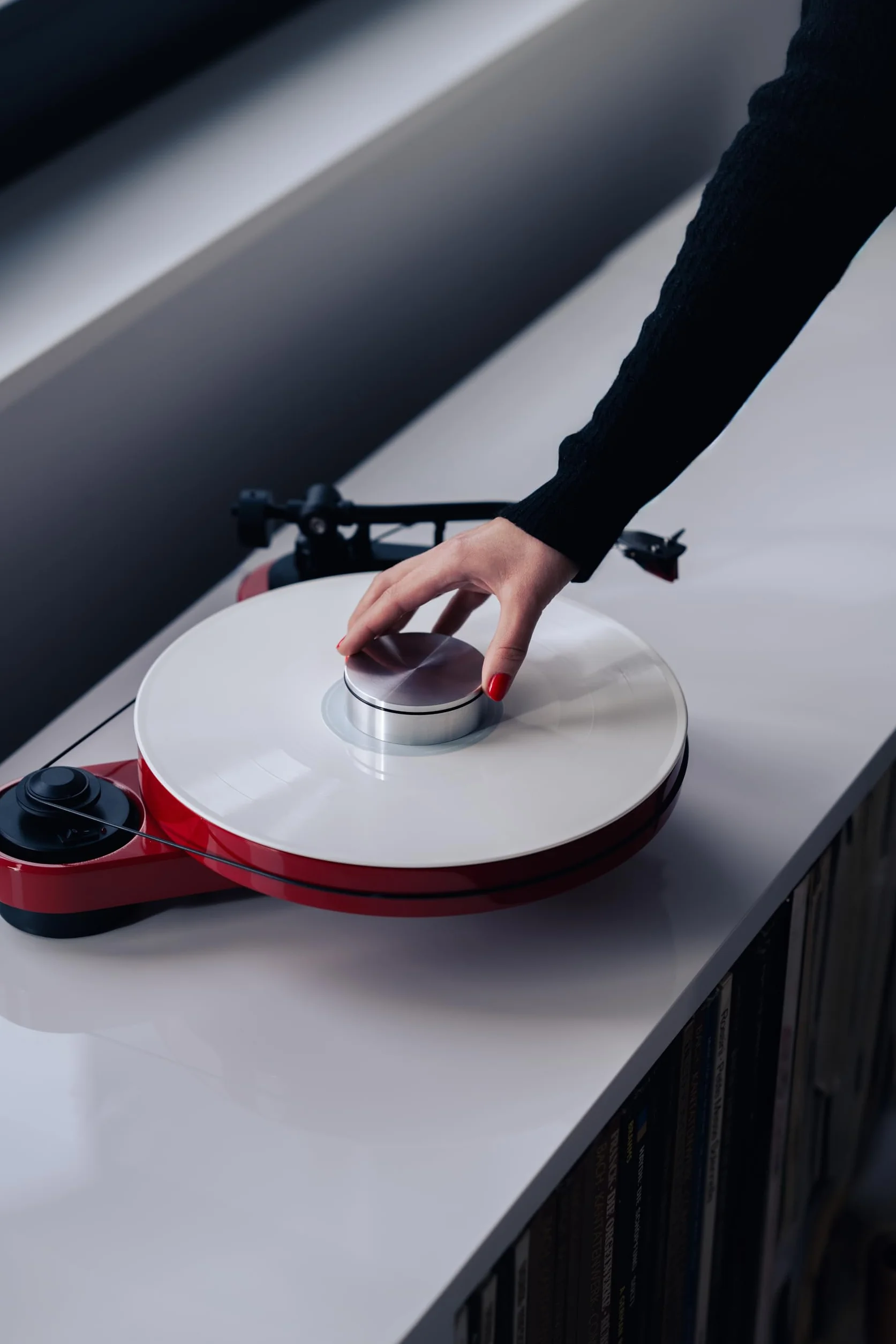 Pro-Ject Record Puck S, elegancki ciężar płyty z aluminium do redukcji niepożądanych rezonansów (srebrny)