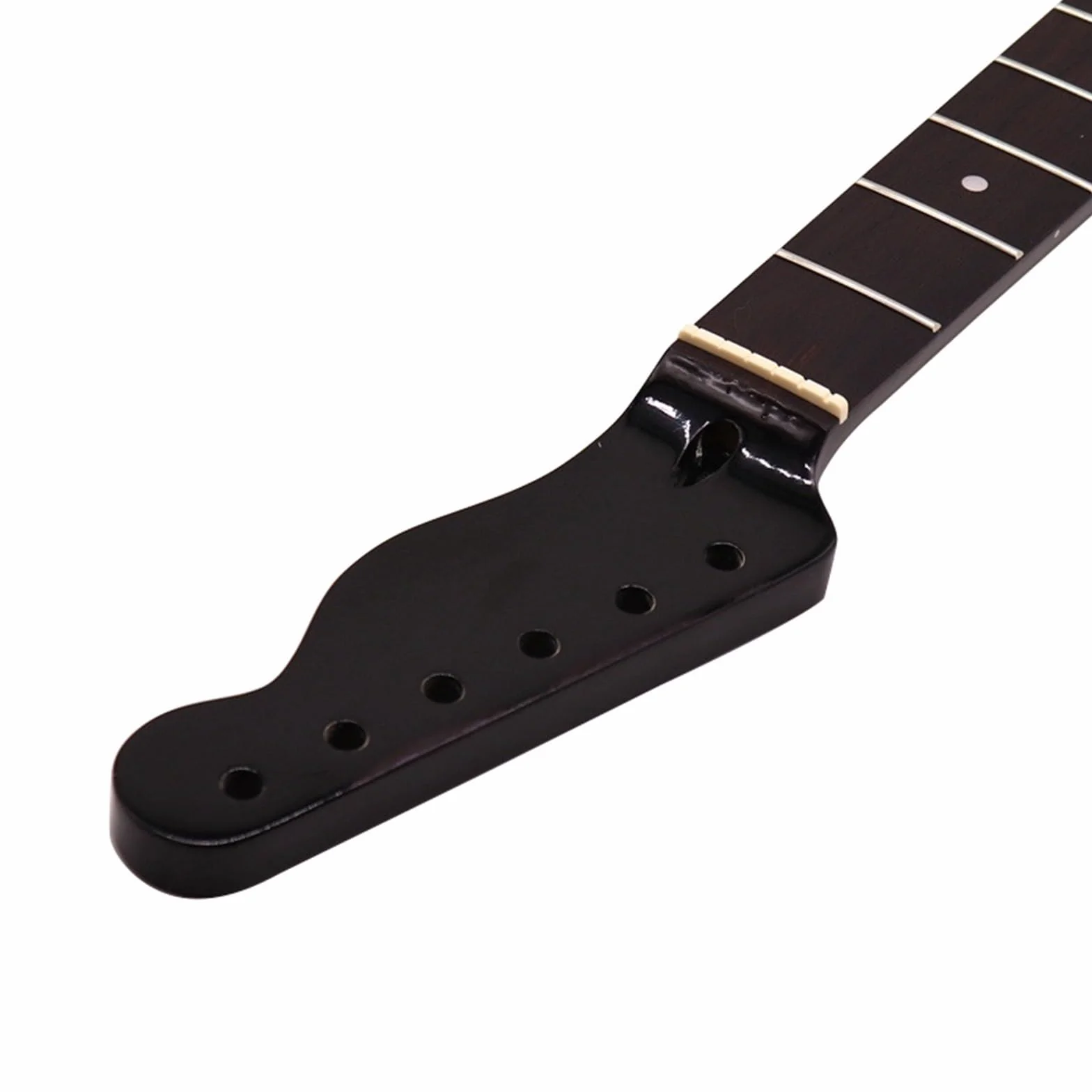 Tl Czarny 22 Progi Gitara Szyja Elektrycznej Klon Palisander Podstrunnica Otwór Z Punktem Dźwiękowym 10mm Szyja Gitarowa Diy Modyfikacja Uchwyt Gitarowy