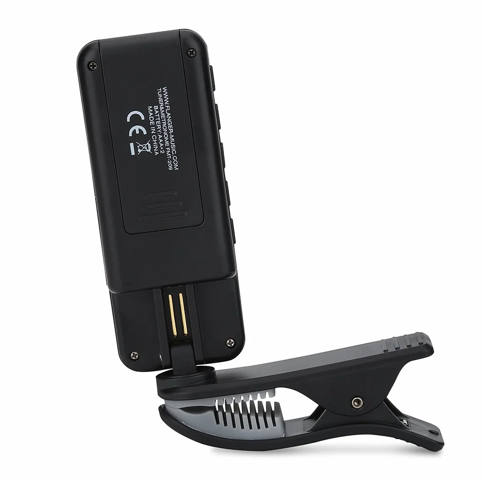 FMT-209 Clip-On cyfrowy tuner LCD do gitary chromatycznej basowej ukulele skrzypce