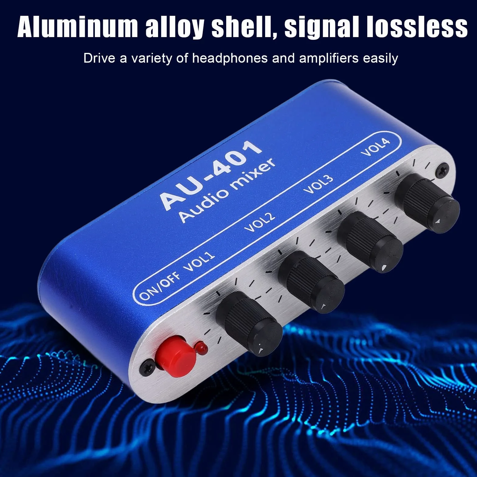 4 Wejście 1 Wyjście Mikser Stereo Mikser Dźwięku Mikser Liniowy Wzmacniacz Słuchawkowy DC 5-12V 3.5mm Jack Wysoki Prąd 15mA