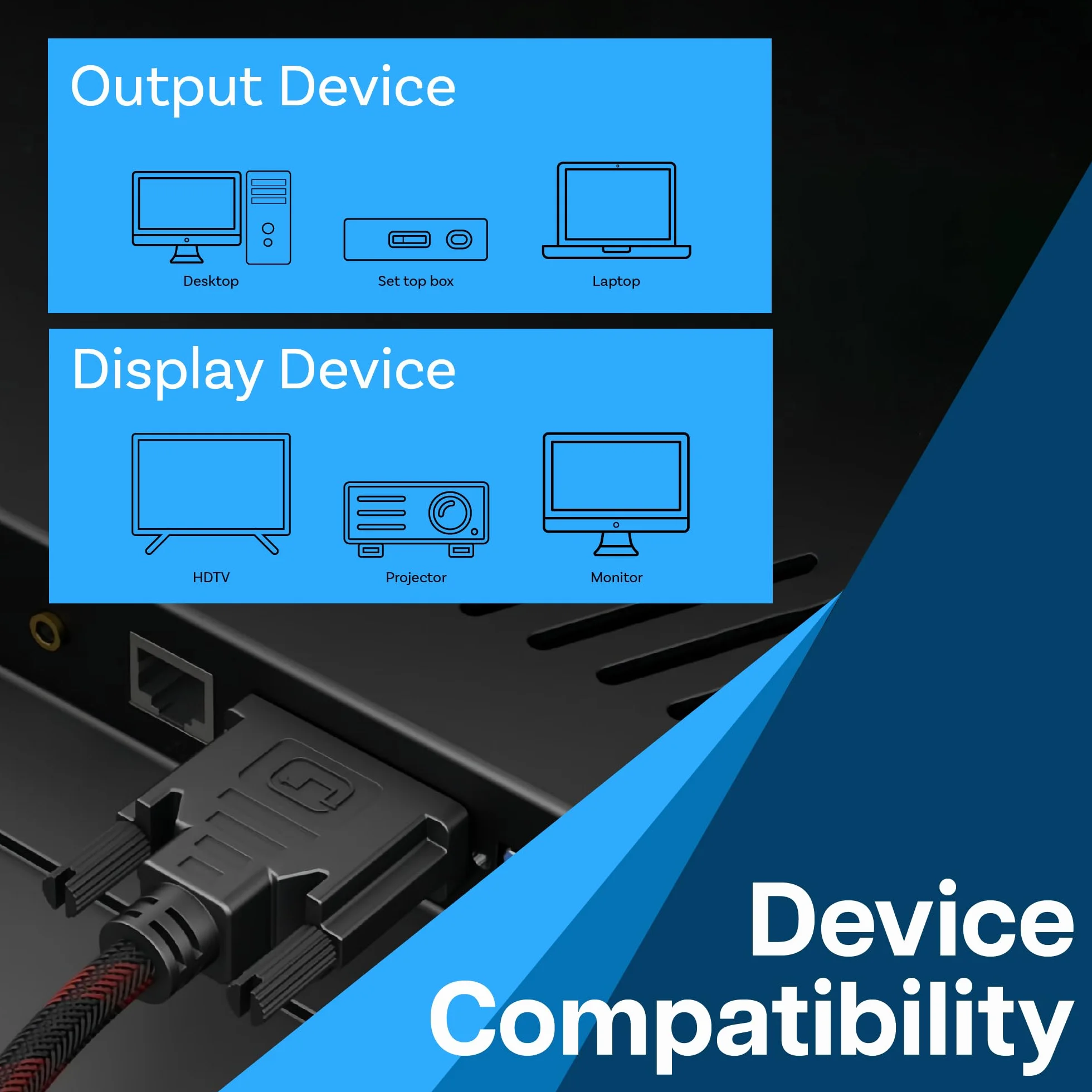 MMOBIEL Adapter Kabla DVI Na DVI - Męski DVI-D Dual Link Na Męski DVI-D Dual Link - Konwerter Kabla Wideo Do Monitora, Komputera, Telewizora, Gier, Projektora - 1080p Full HD 60Hz - Złote Złącze 1,5m