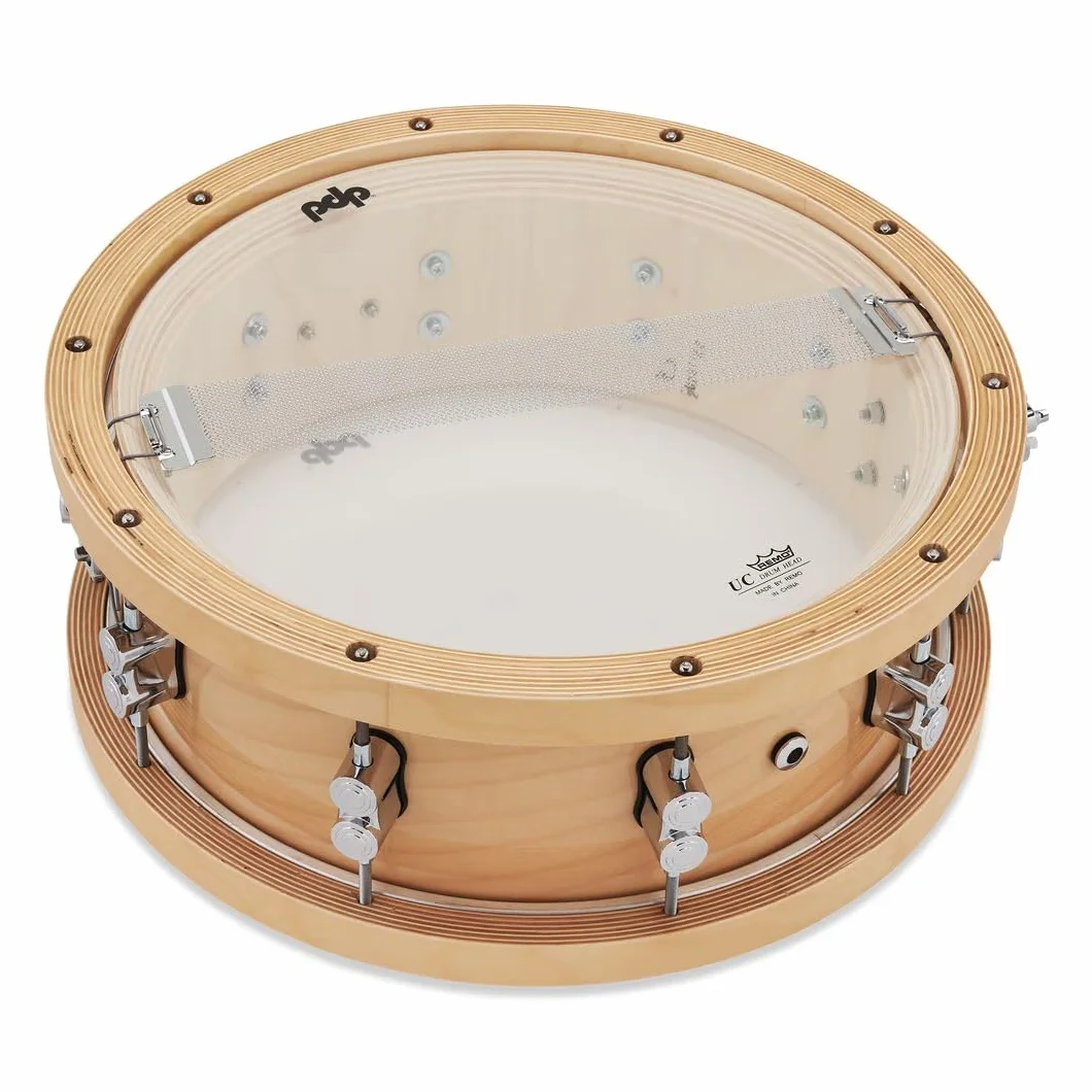 Pacific Drums Concept 20-Ply Maple Snare, 35,6 x 14 cm, grube klonowe obręcze, naturalny | 20-warstwowa klonowa skorupa