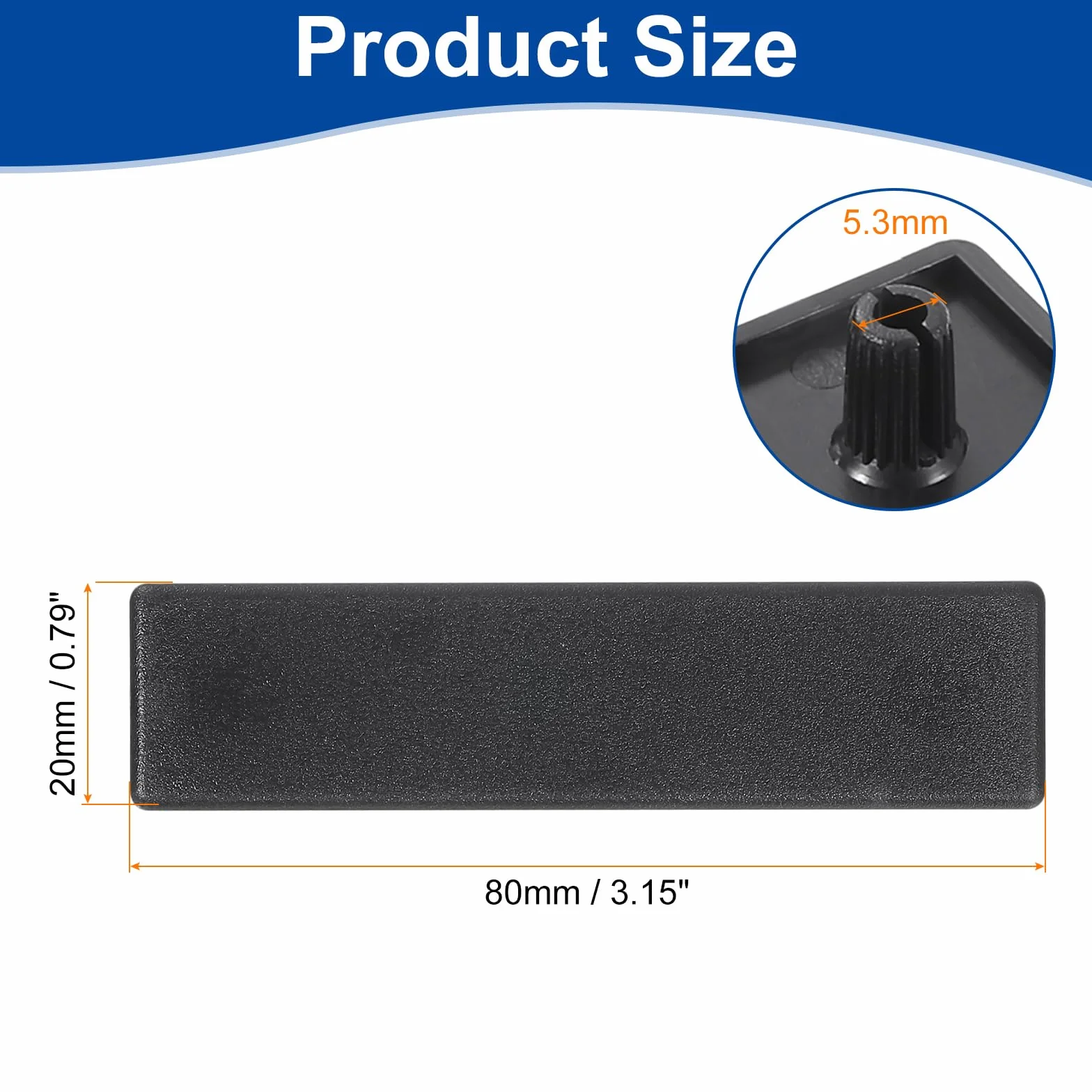 QUARKZMAN 10 sztuk 20 x 80 mm nylonowy wytłaczany korek blokujący profil aluminiowy do T-Slot 2080 Europejski standardowy korek do wózka stojak na akwarium stojak na półki czarny