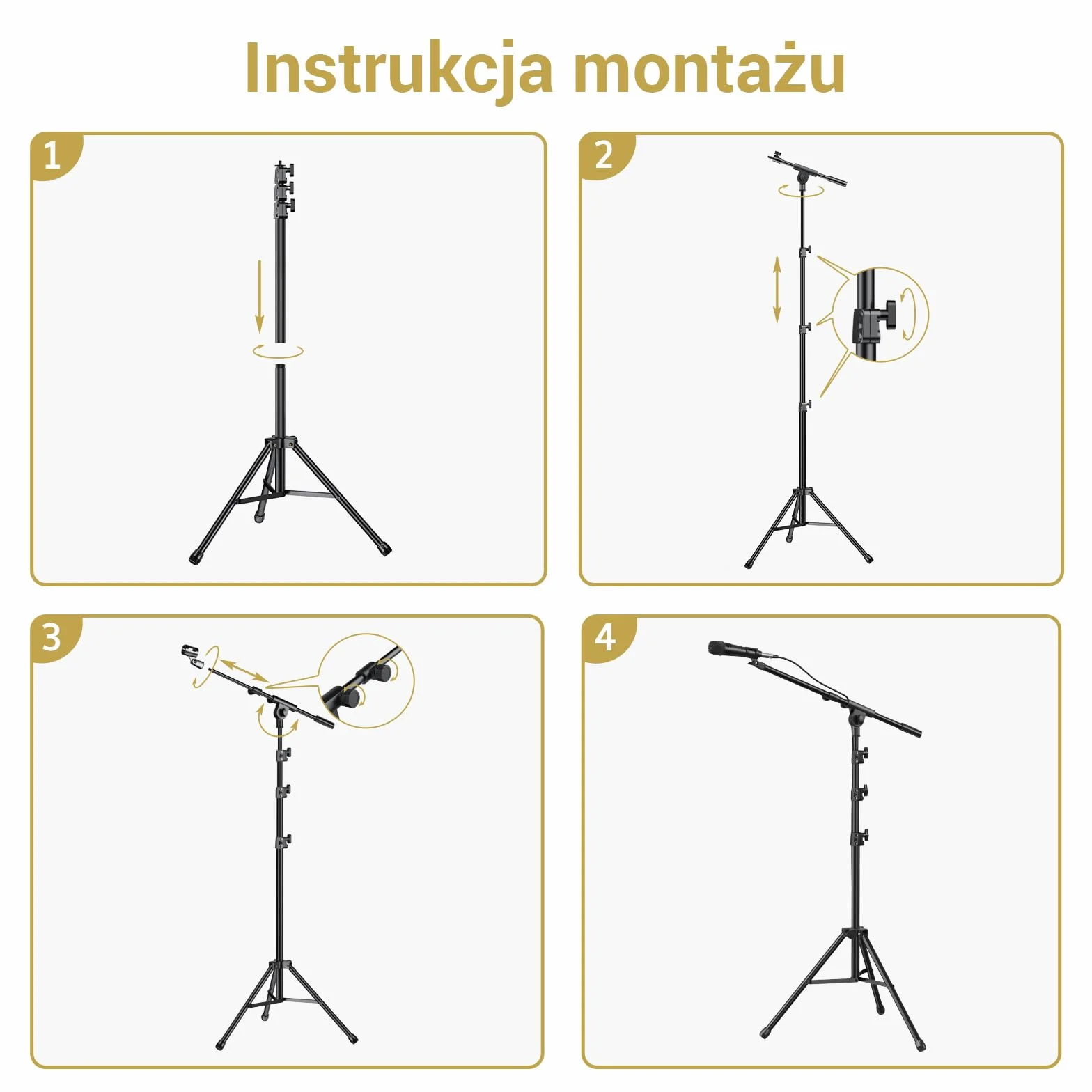 TONOR Dynamiczny mikrofon z kablem XLR 5 m, jack 6,35 mm, mikrofon ręczny, mikrofon kompatybilny z JBL Partybox, urządzenie do karaoke, mikromiks do DVD/telewizora/KTV audio/miksera
