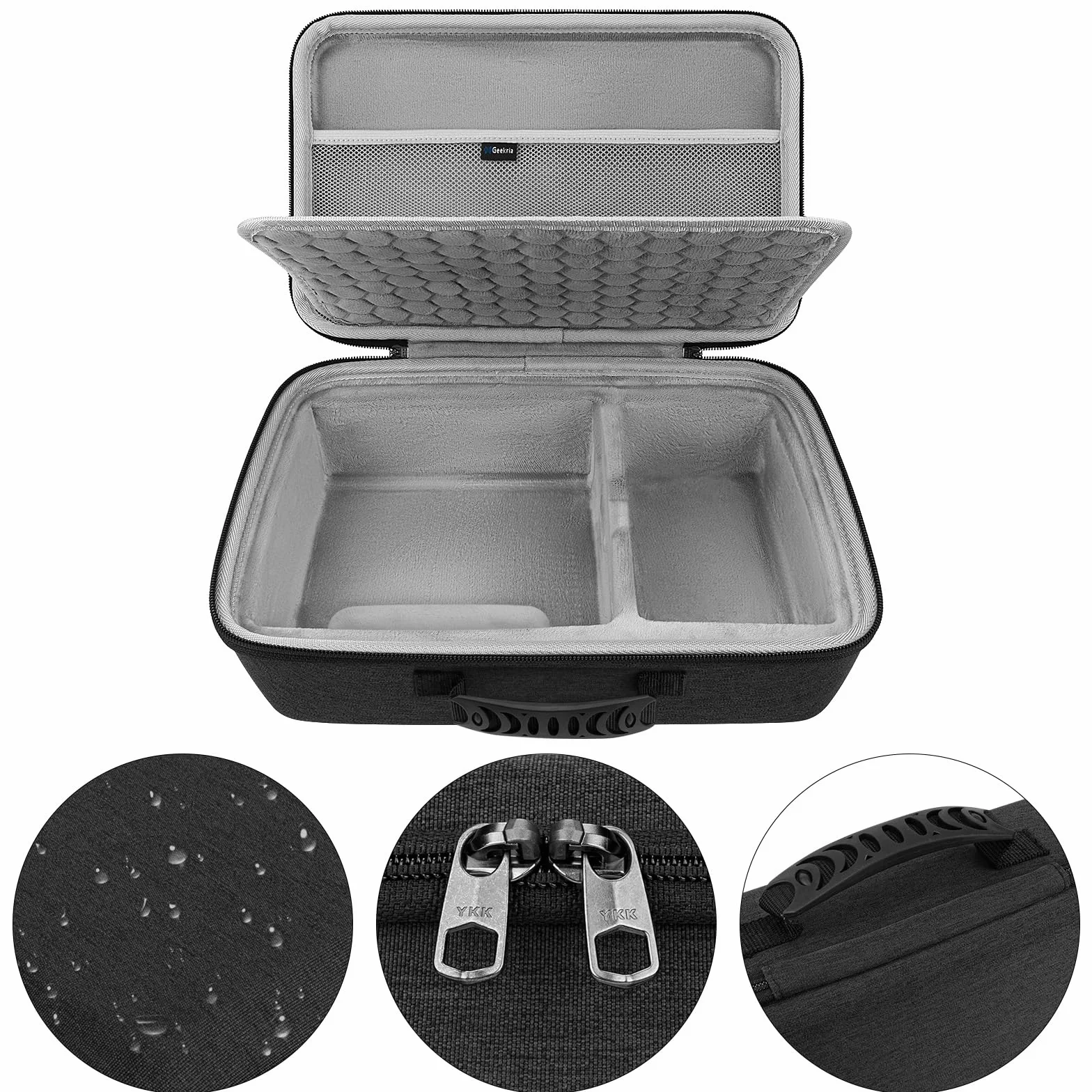 Geekria Etui z interfejsem audio, kompatybilne z Universal Audio Apollo Twin X DUO/Twin X QUAD/Twin X DUO Gen 2 / Twin X QUAD Gen 2, twarda obudowa EVA (ciemnoszara)