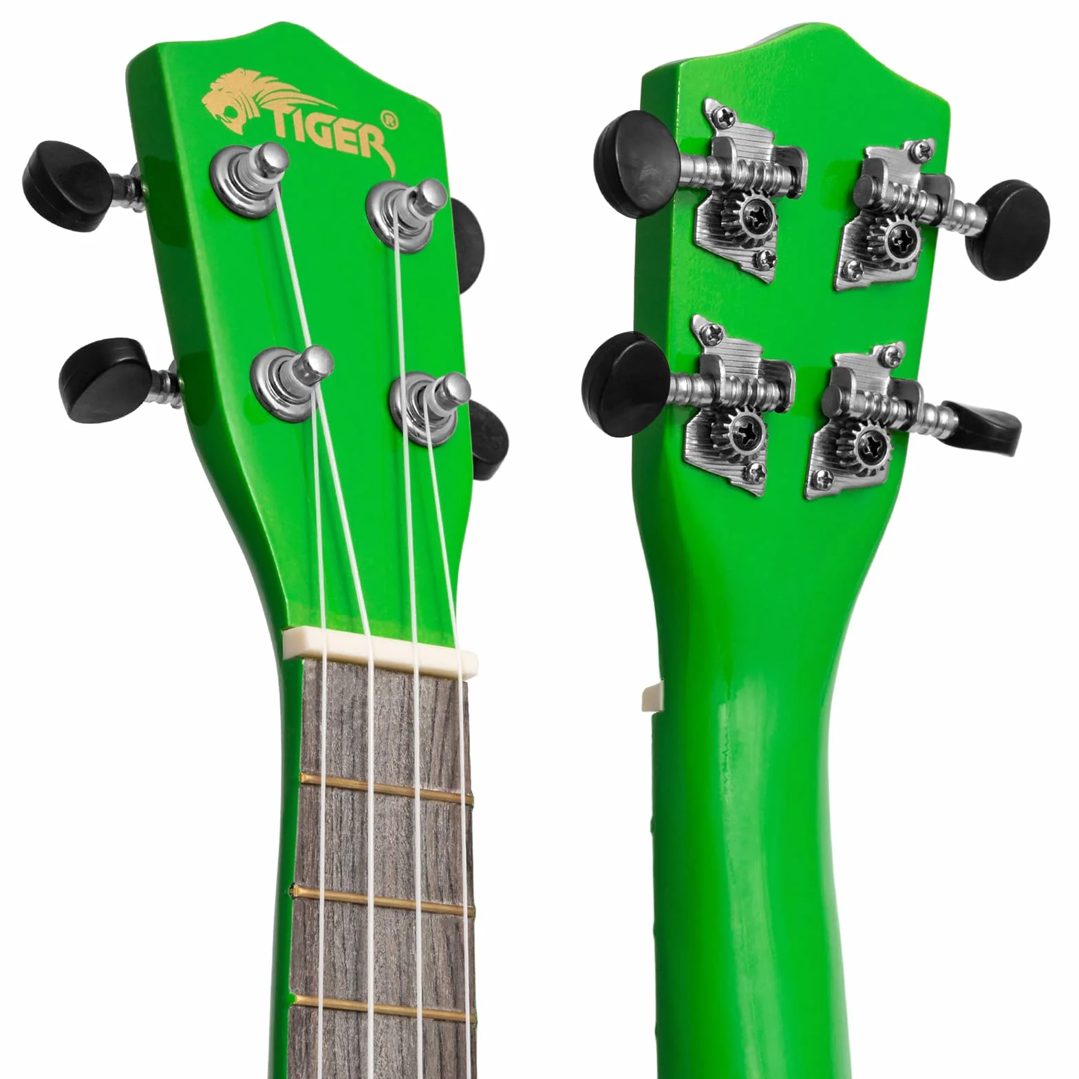 Tiger UKE7 ukulele sopranowe dla początkujących zielony
