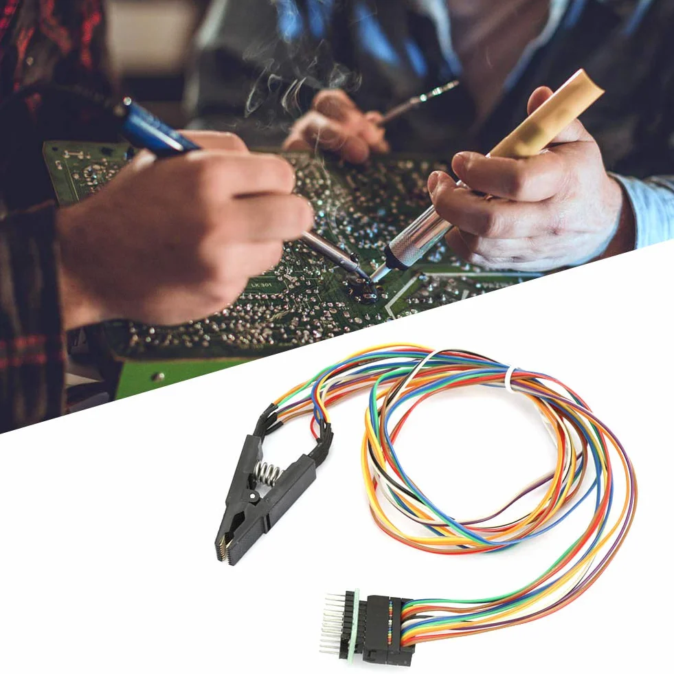 Zacisk Testowy Programisty SOP16 SOIC16 Zacisk Testowy IC do Programowania Chipów Flash z Kablem 16-pinowym