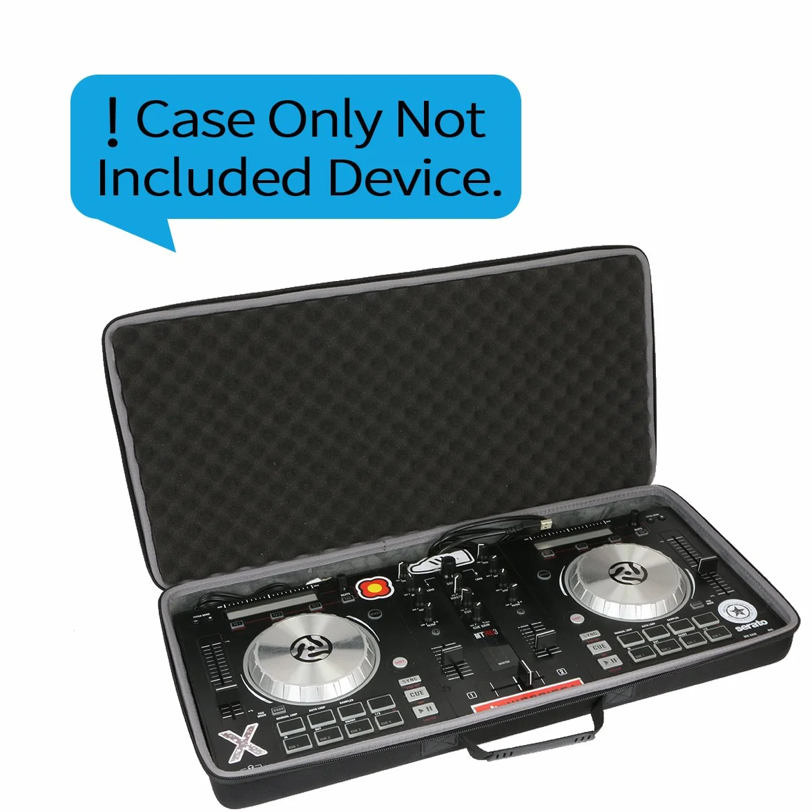 co2CREA wymienny twardy case do kontrolera DJ Numark Mixtrack Pro 3 / Platinum FX, tylko case, Black