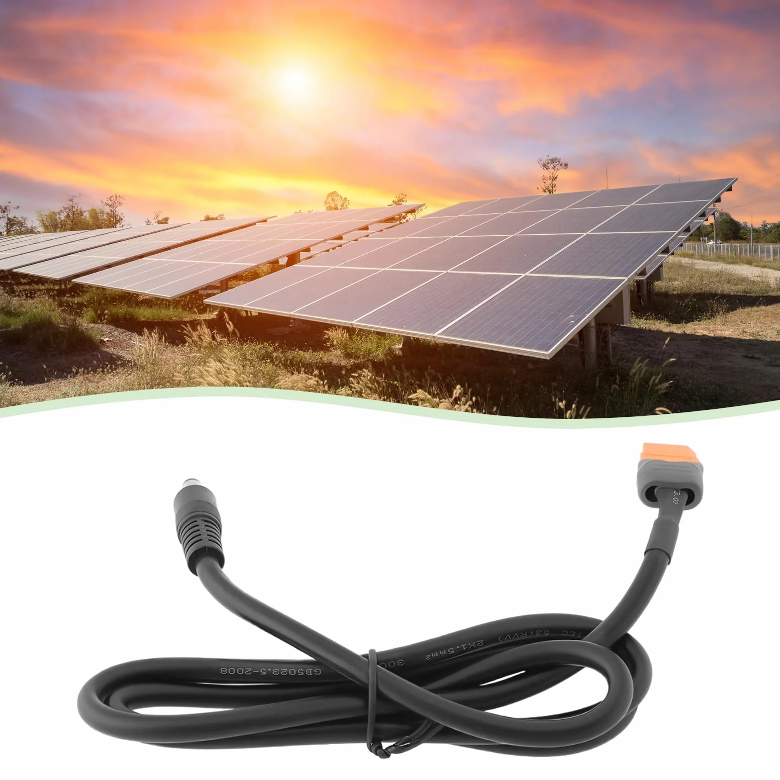 1 x kabel zasilający XT60 do DC5525 z adapterem gniazda sygnałowego, odpowiedni do przenośnego generatora solarnego (1 m)