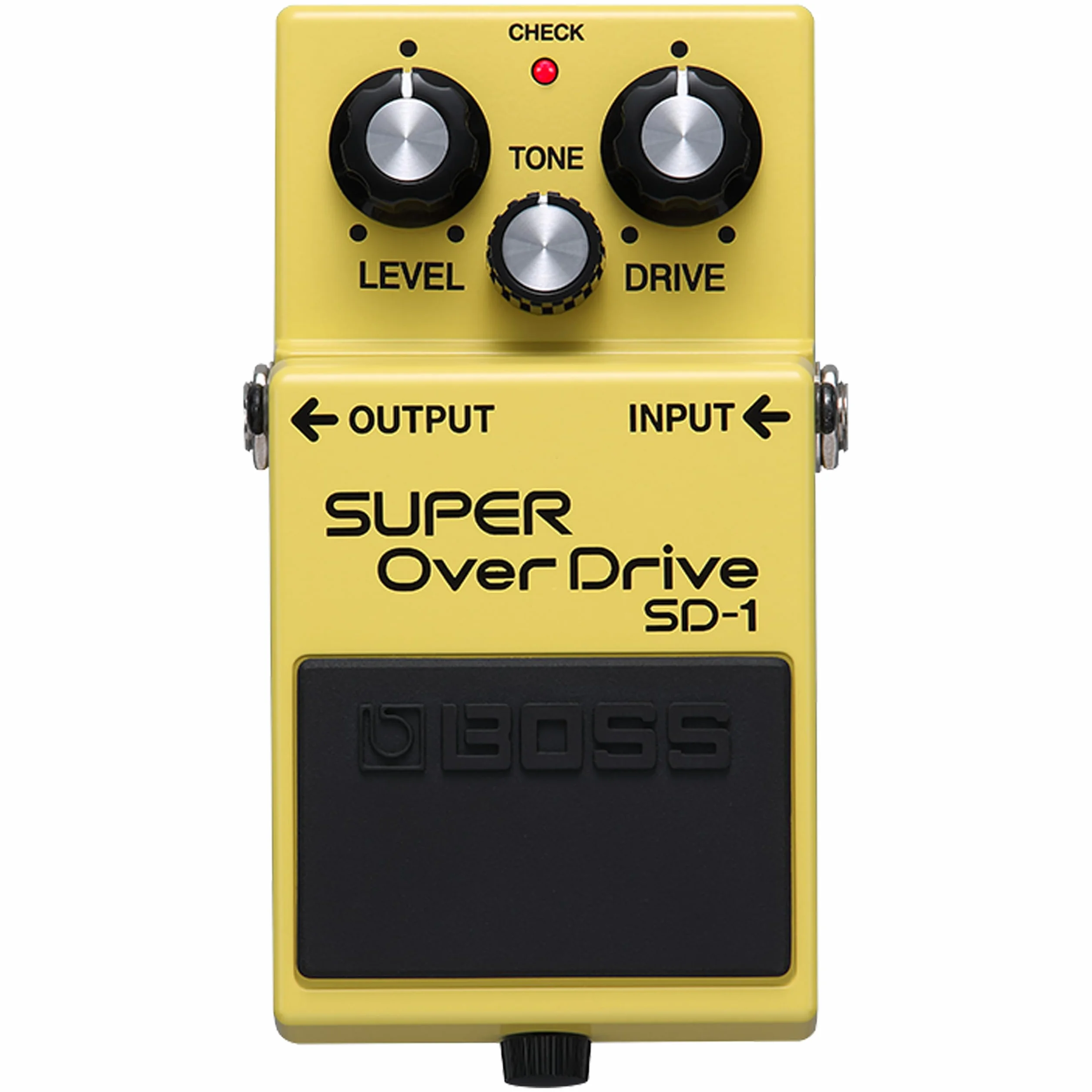 Efektu Gitarowy BOSS SD-1 SUPER OverDrive | Definiujący Gatunek Dźwięk Overdrive | Od Łagodnych do Umiarkowanych Brzmień Drive | Idealny do Użytku Wzmacniaczami typu Clean | 5-letnia Gwarancja