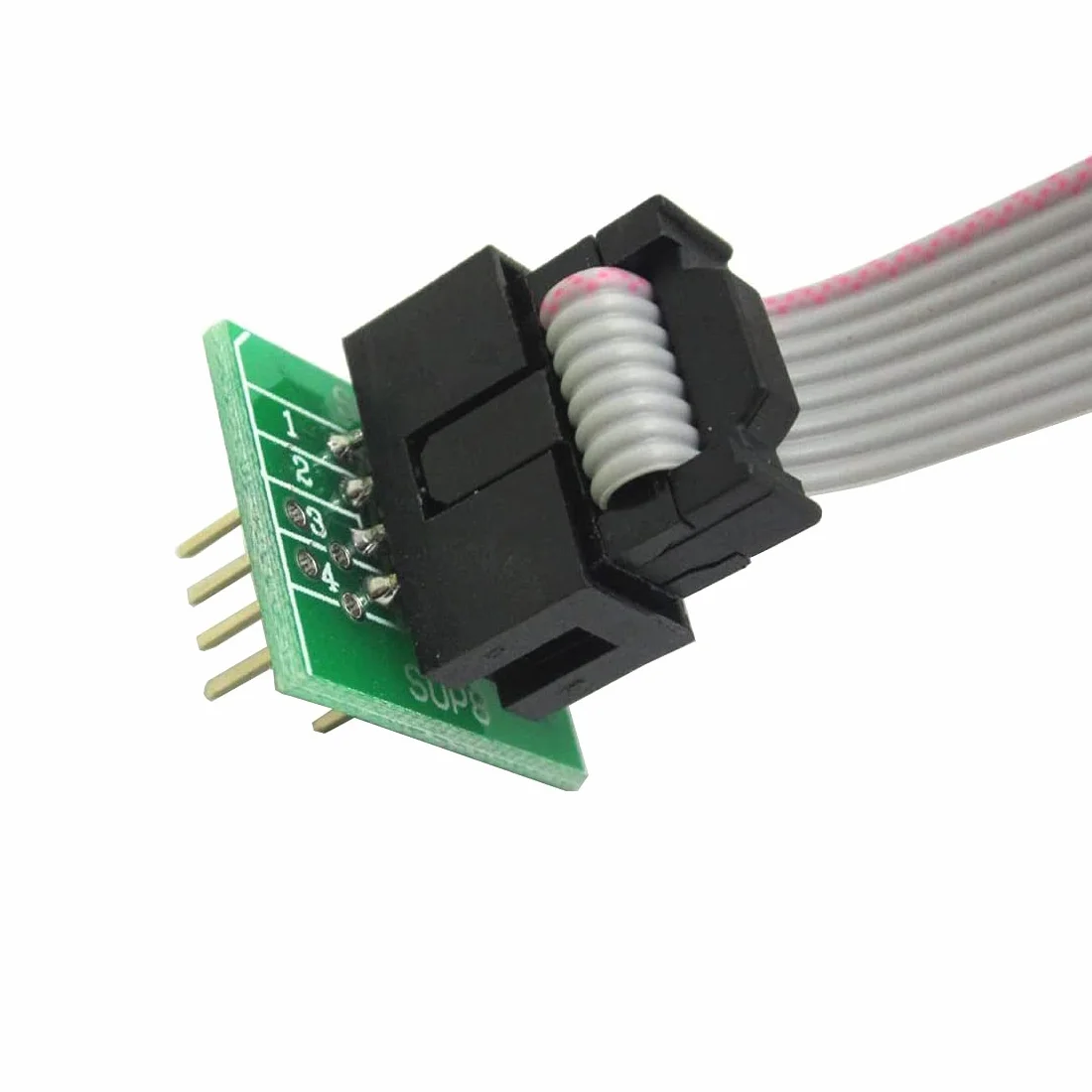 Klips testowy SOIC8 SOP8 do programowania w obwodzie EEPROM 93CXX/25CXX/24CXX + 2 adaptery