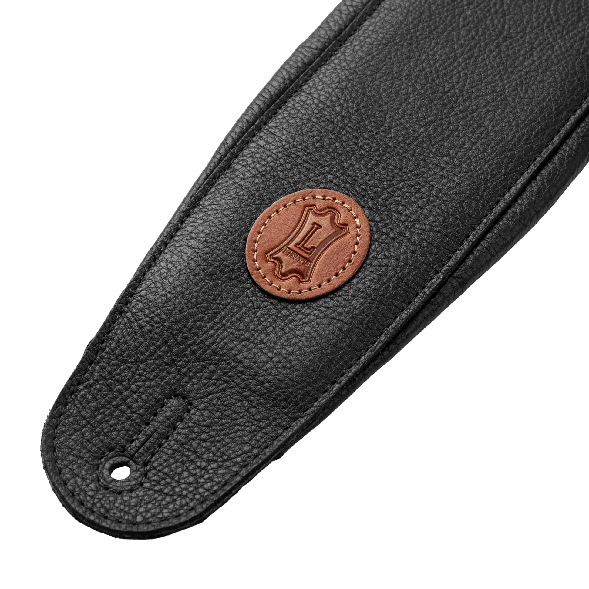 Levy's Skórzany pasek gitarowy, seria Signature Legacy, 11,5 cm, czarny (MSS2-4-BLK)